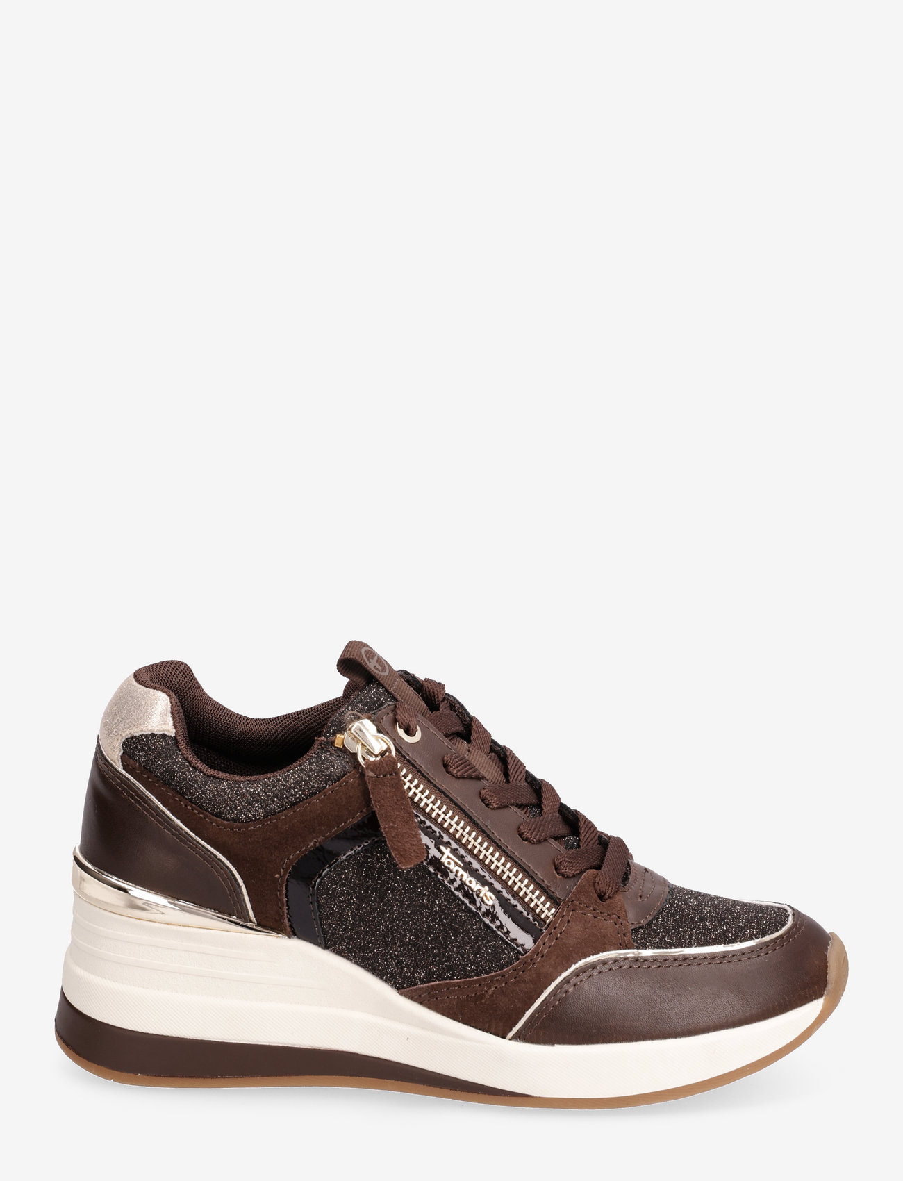 Tamaris - Women Lace-up - lage sneakers - mocca comb - 1