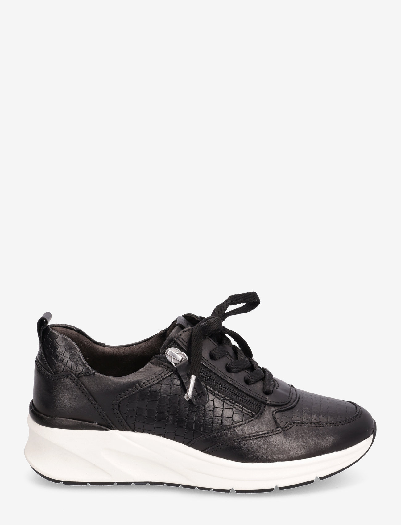 Tamaris - Women Lace-up - lave sneakers - black struct. - 1