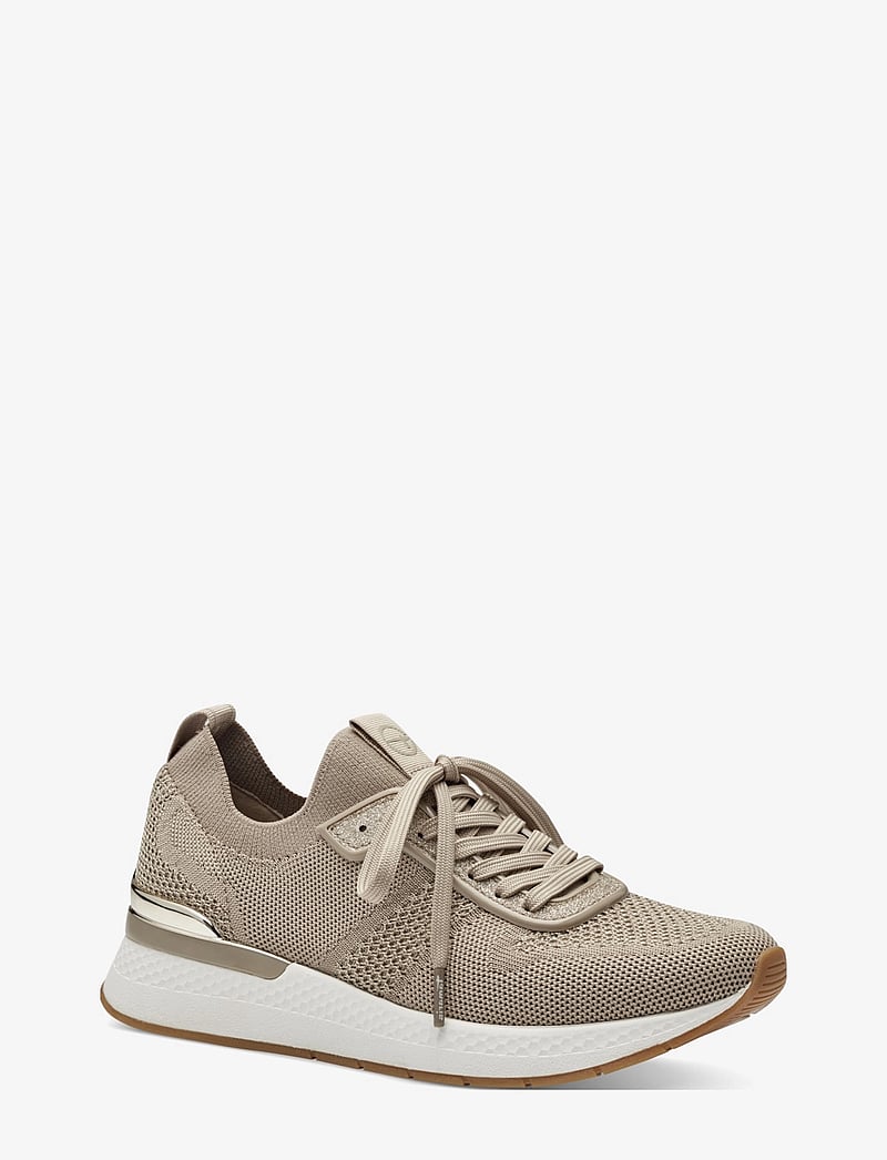 Tamaris - Women Lace-up - lágir strigaskór - ivory metallic - 0