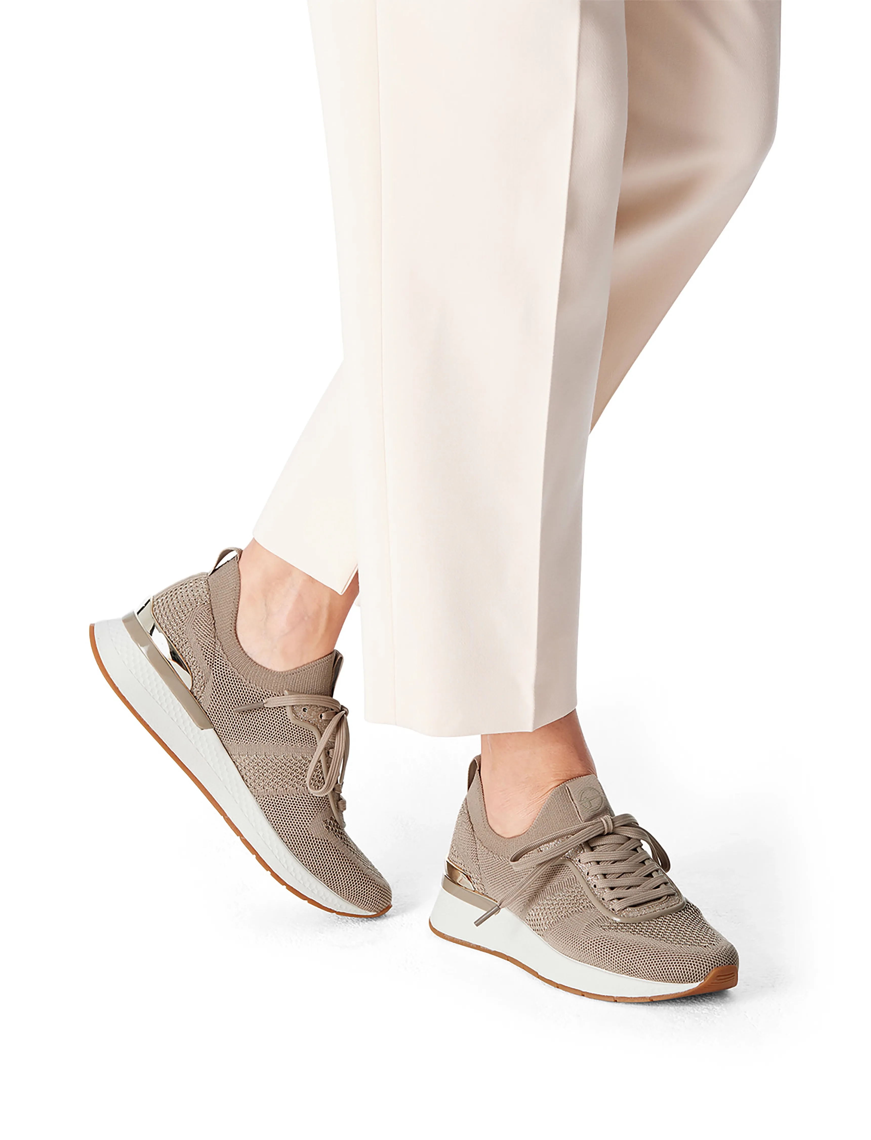 Tamaris - Women Lace-up - kristības - ivory metallic - 5