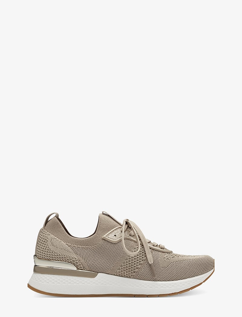 Tamaris - Women Lace-up - lágir strigaskór - ivory metallic - 4