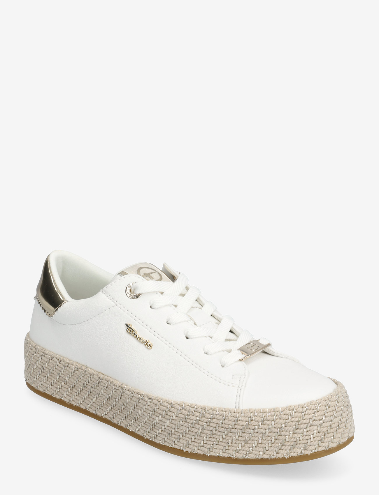 Tamaris - Women Lace-up - låga sneakers - white/gold - 0