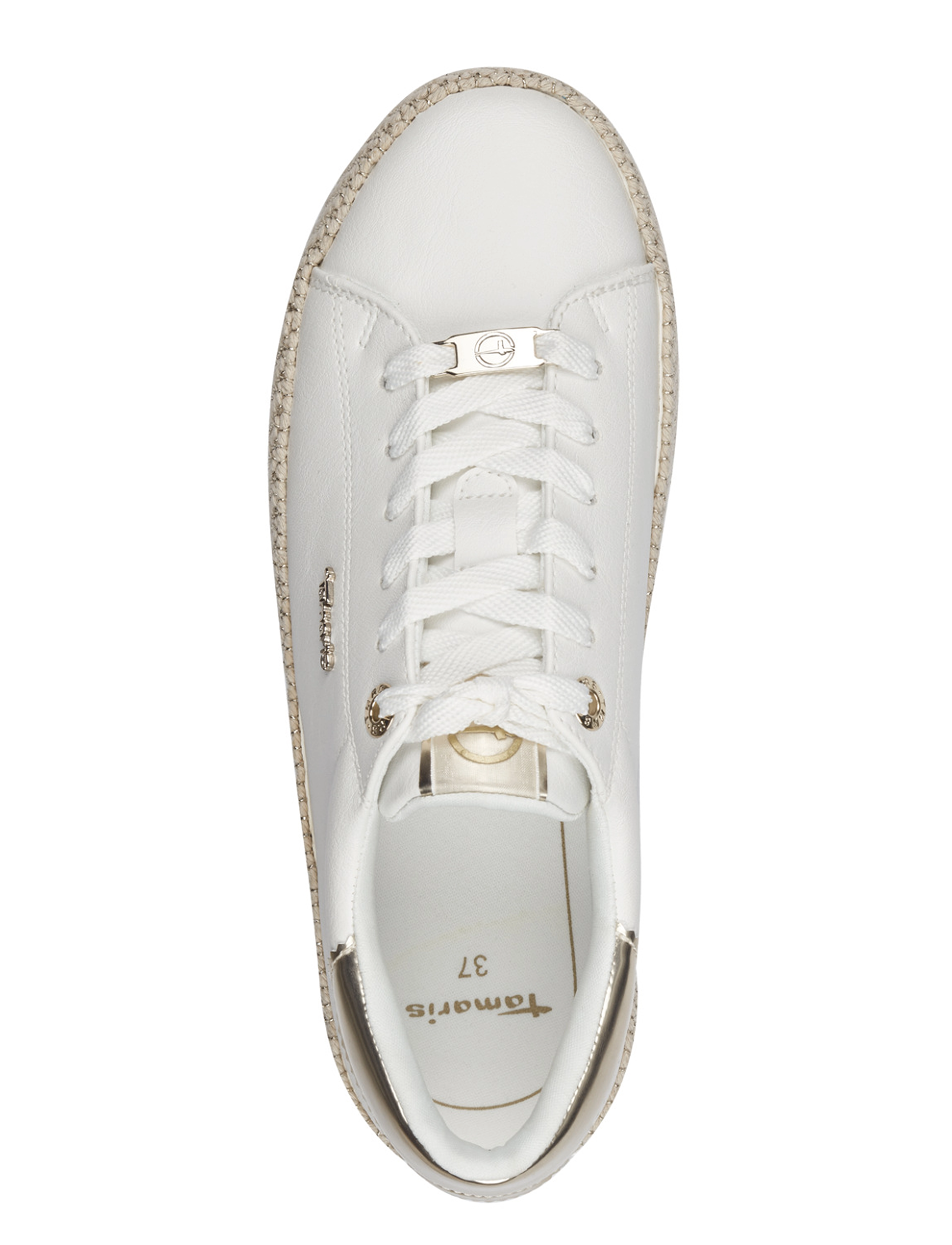 Tamaris - Women Lace-up - confirmation - white/gold - 2