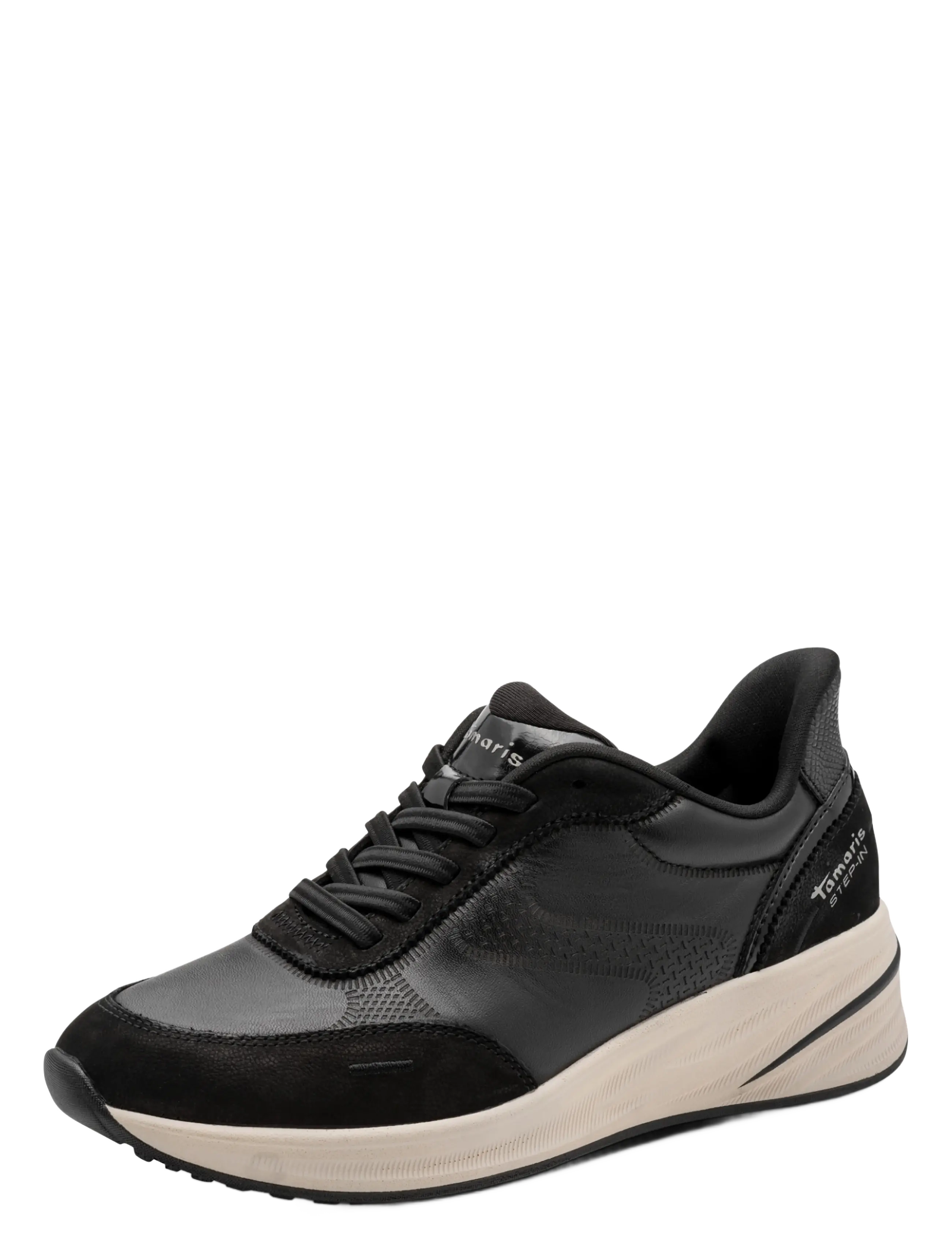 Tamaris Women Lace-Up, 40, Sneakers, Schwarz - Low-top Frauen