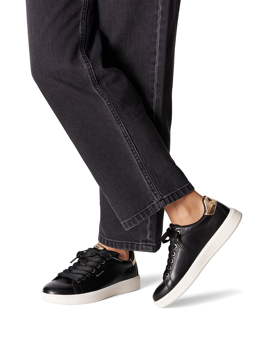 Tamaris - Women Lace-up - konfirmation - black/gold - 5