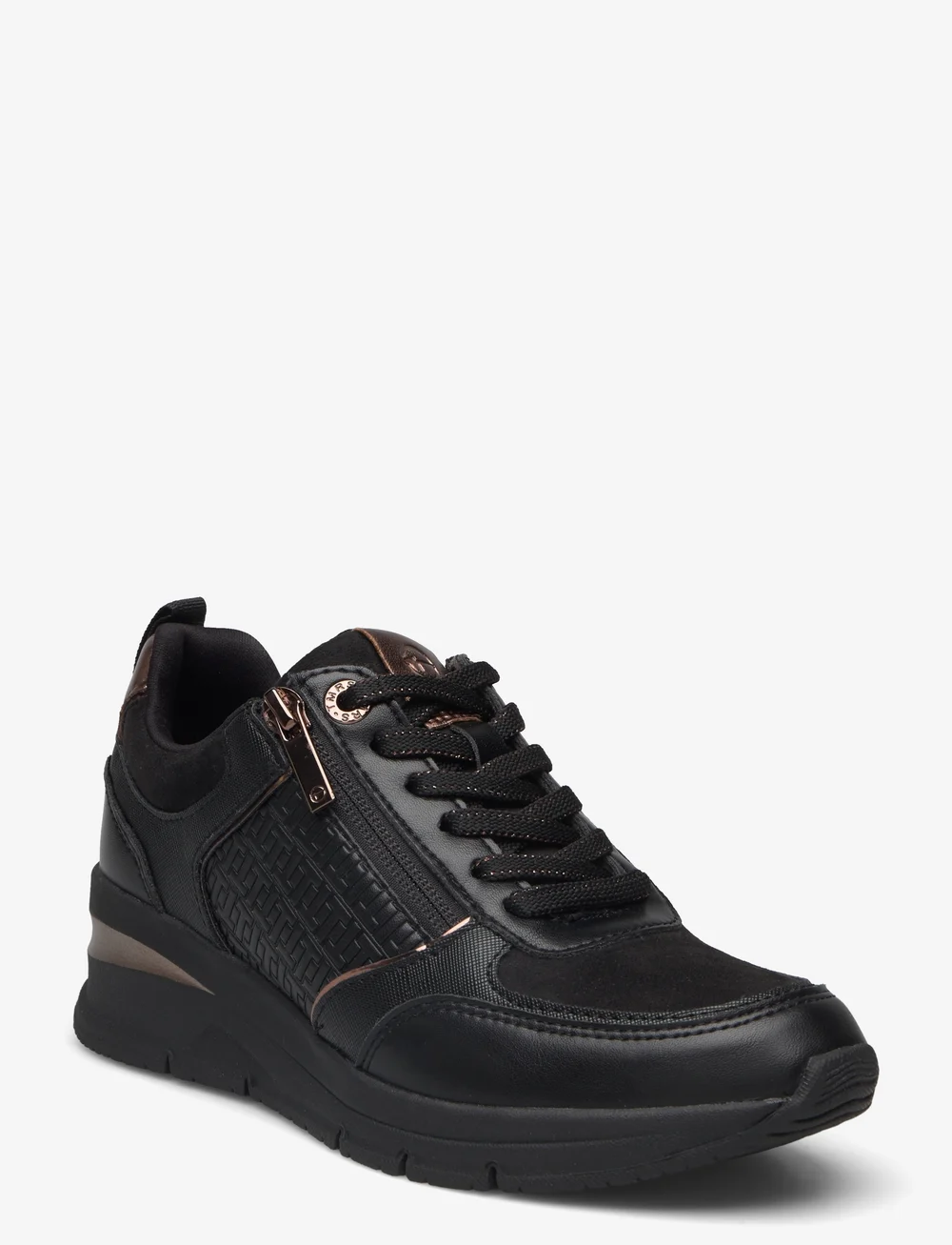 Tamaris - Women Lace-up - konfirmation - black/copper - 0