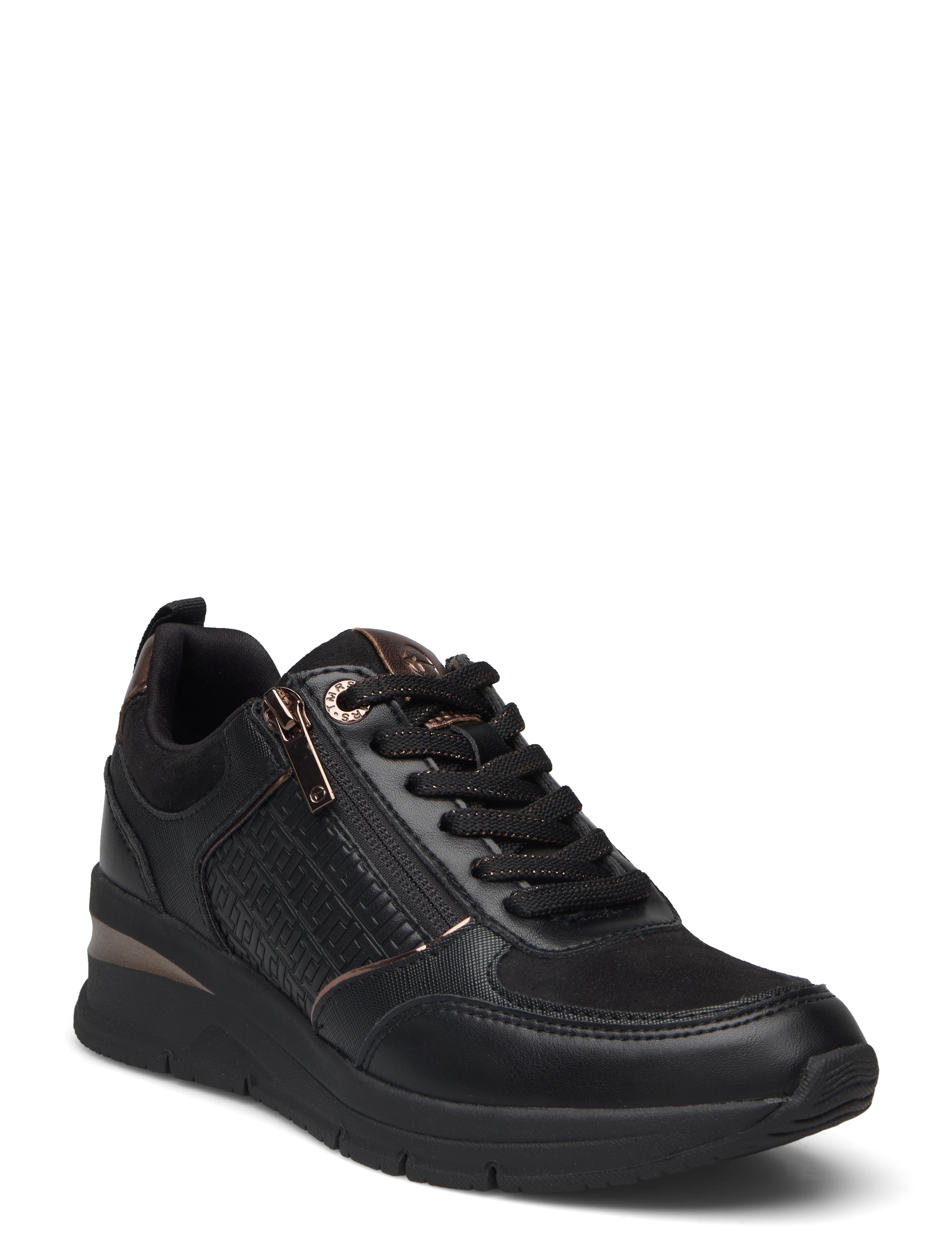 Tamaris Women Lace-up - Sneakers - BLACK/COPPER / black