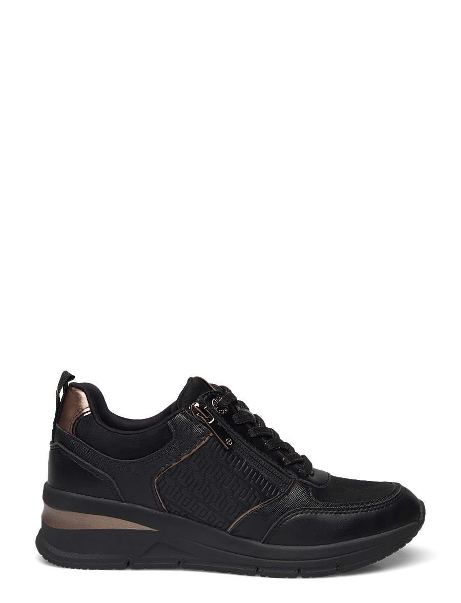 Tamaris - Women Lace-up - konfirmation - black/copper - 1