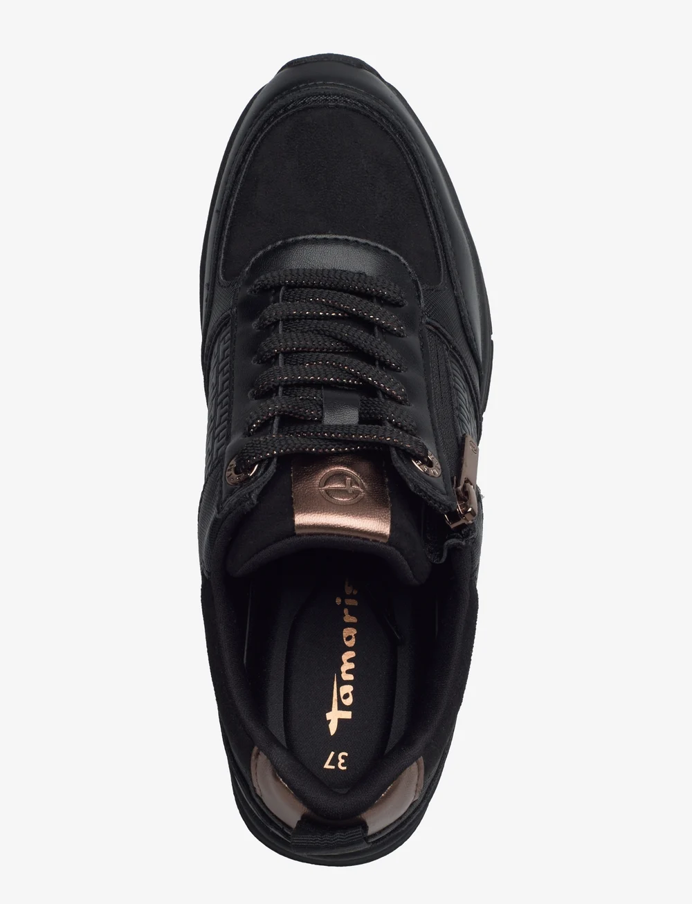 Tamaris - Women Lace-up - konfirmation - black/copper - 3