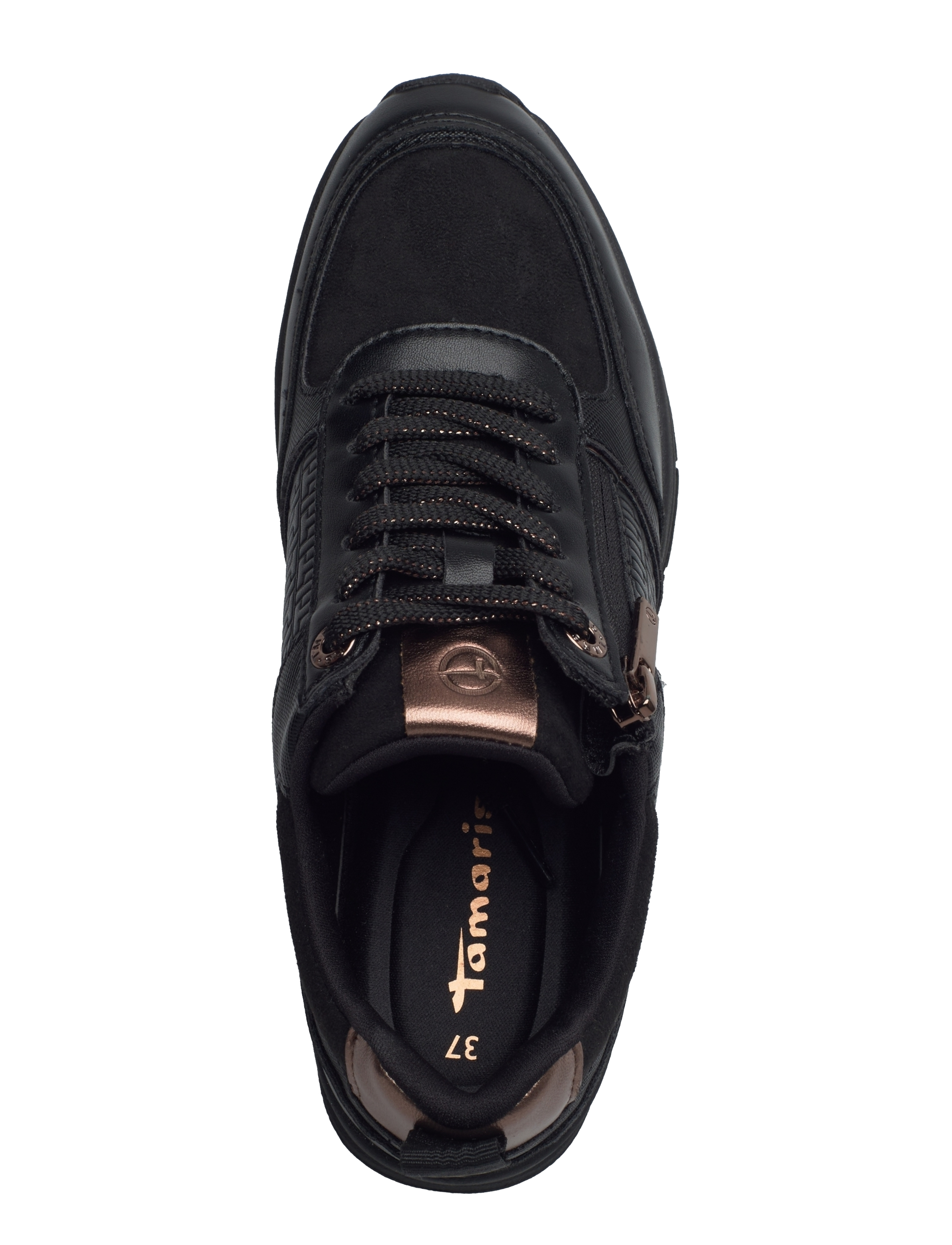 Tamaris - Women Lace-up - konfirmatsioon - black/copper - 3