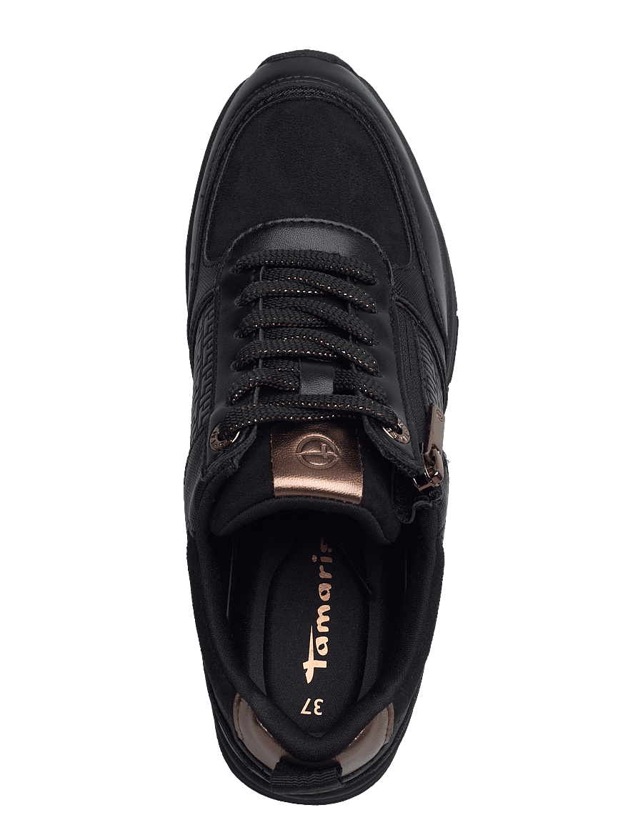 Tamaris - Women Lace-up - konfirmation - black/copper - 3