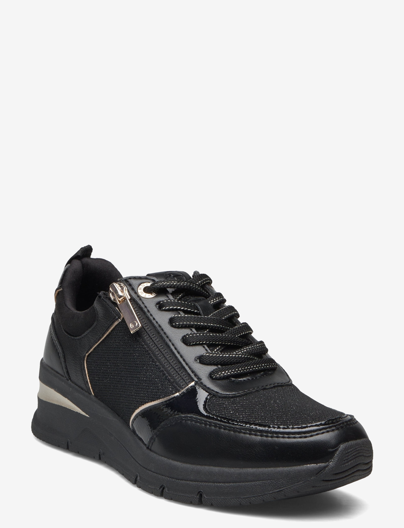 Tamaris - Women Lace-up - low top sneakers - black/gold - 0