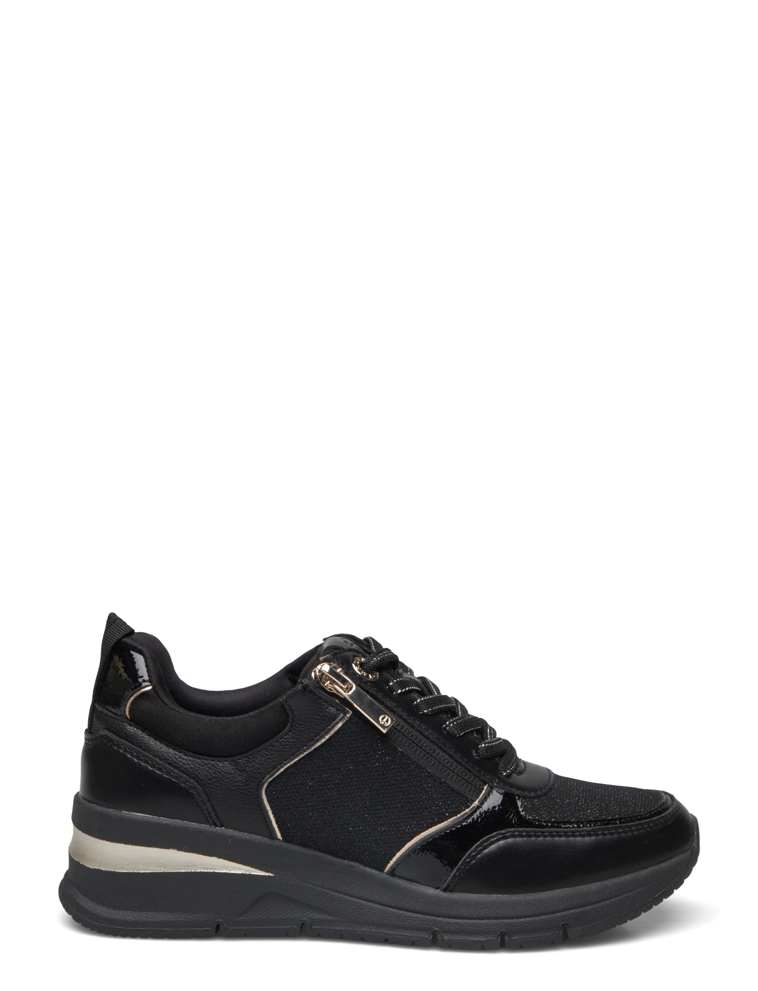 Tamaris - Women Lace-up - sutvirtinimas - black/gold - 1