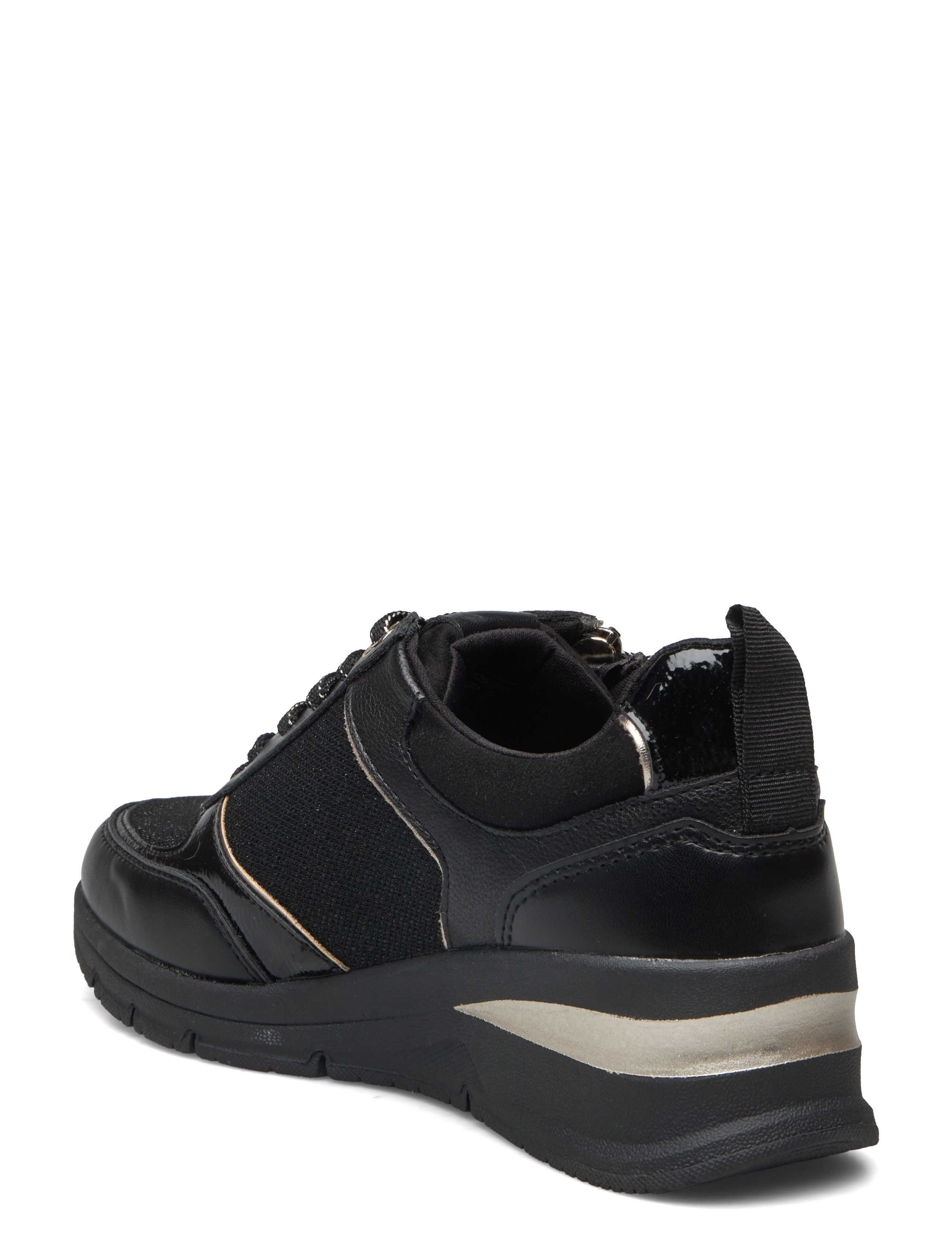Tamaris - Women Lace-up - sutvirtinimas - black/gold - 2