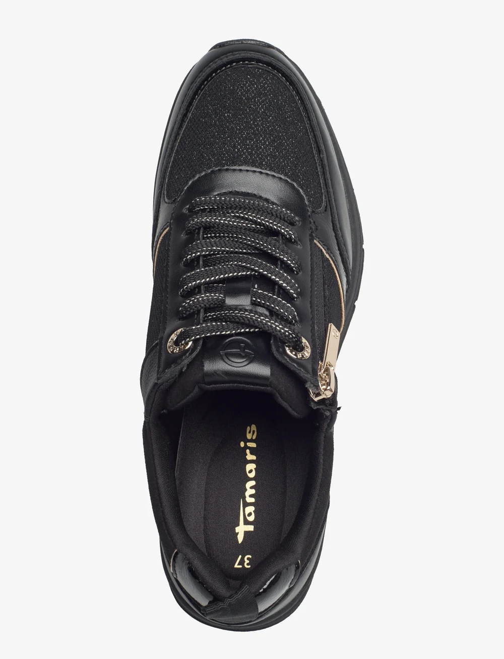Tamaris - Women Lace-up - confirmation - black/gold - 3