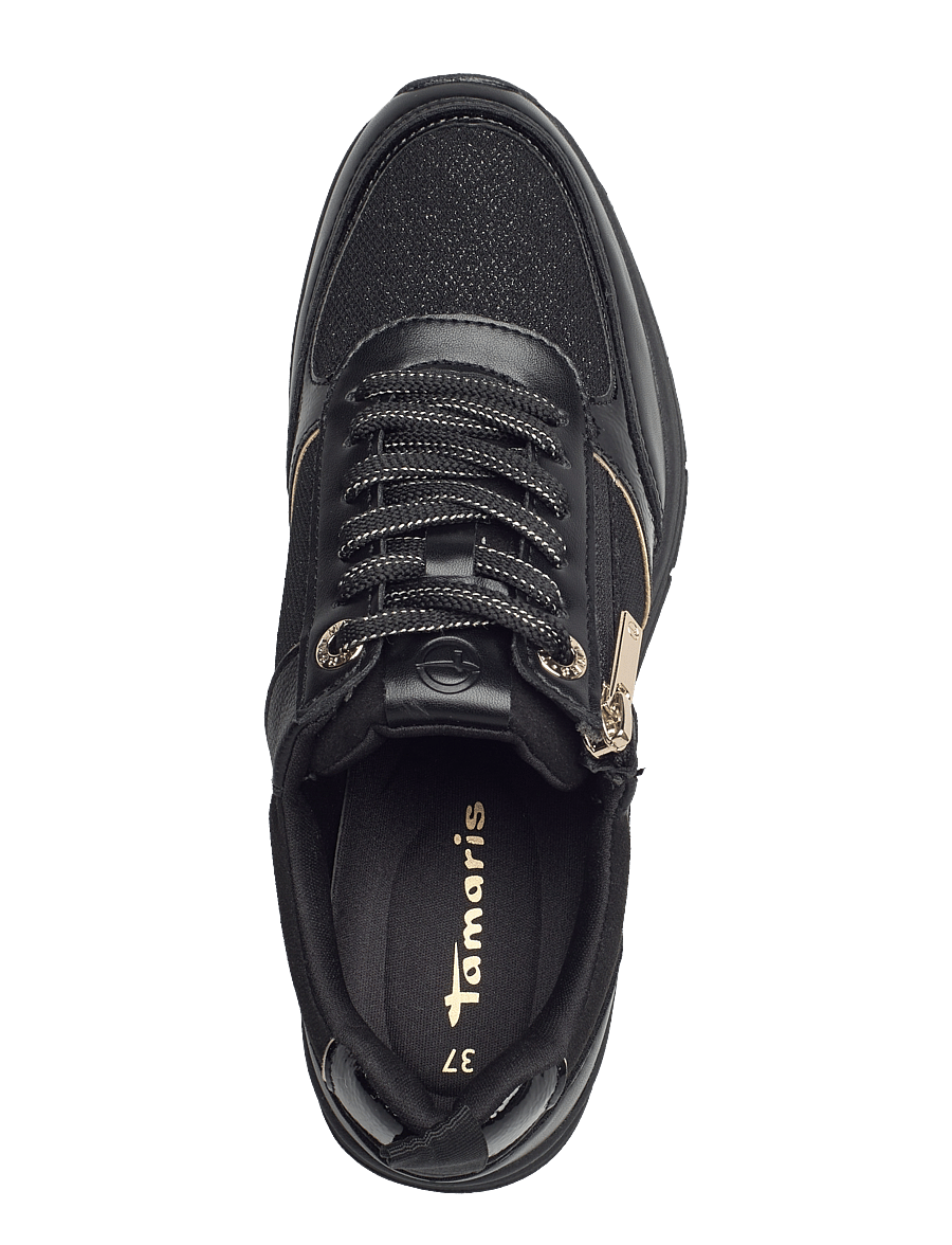 Tamaris - Women Lace-up - confirmation - black/gold - 3