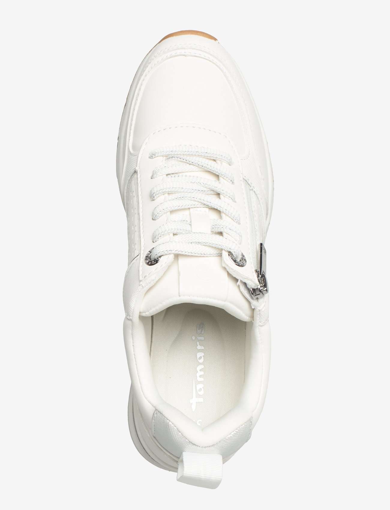 Tamaris - Women Lace-up - konfirmation - white/silver - 3