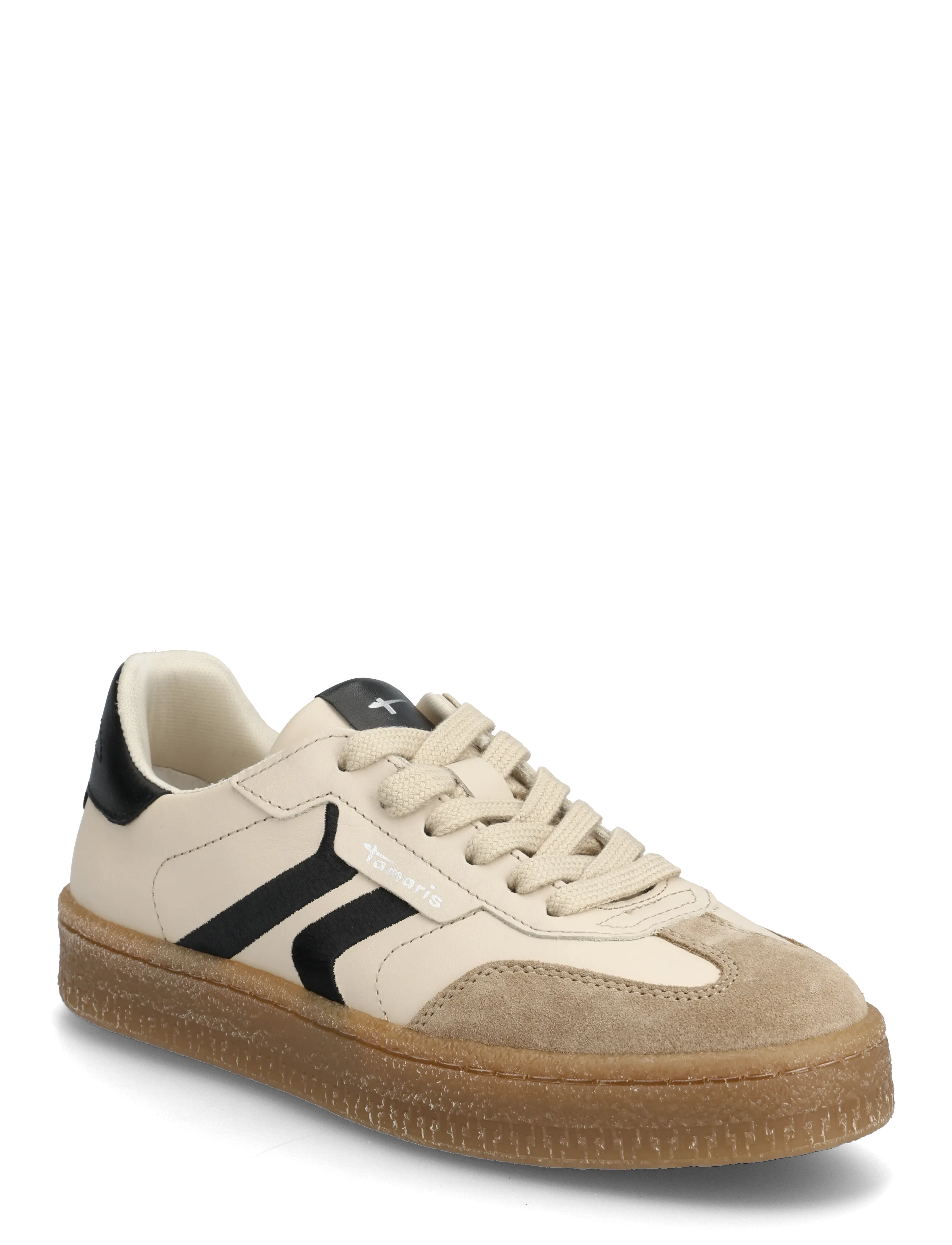 Tamaris Women Lace-Up, Kvinder, Lave Snøresneakers, Beige, Str: 38