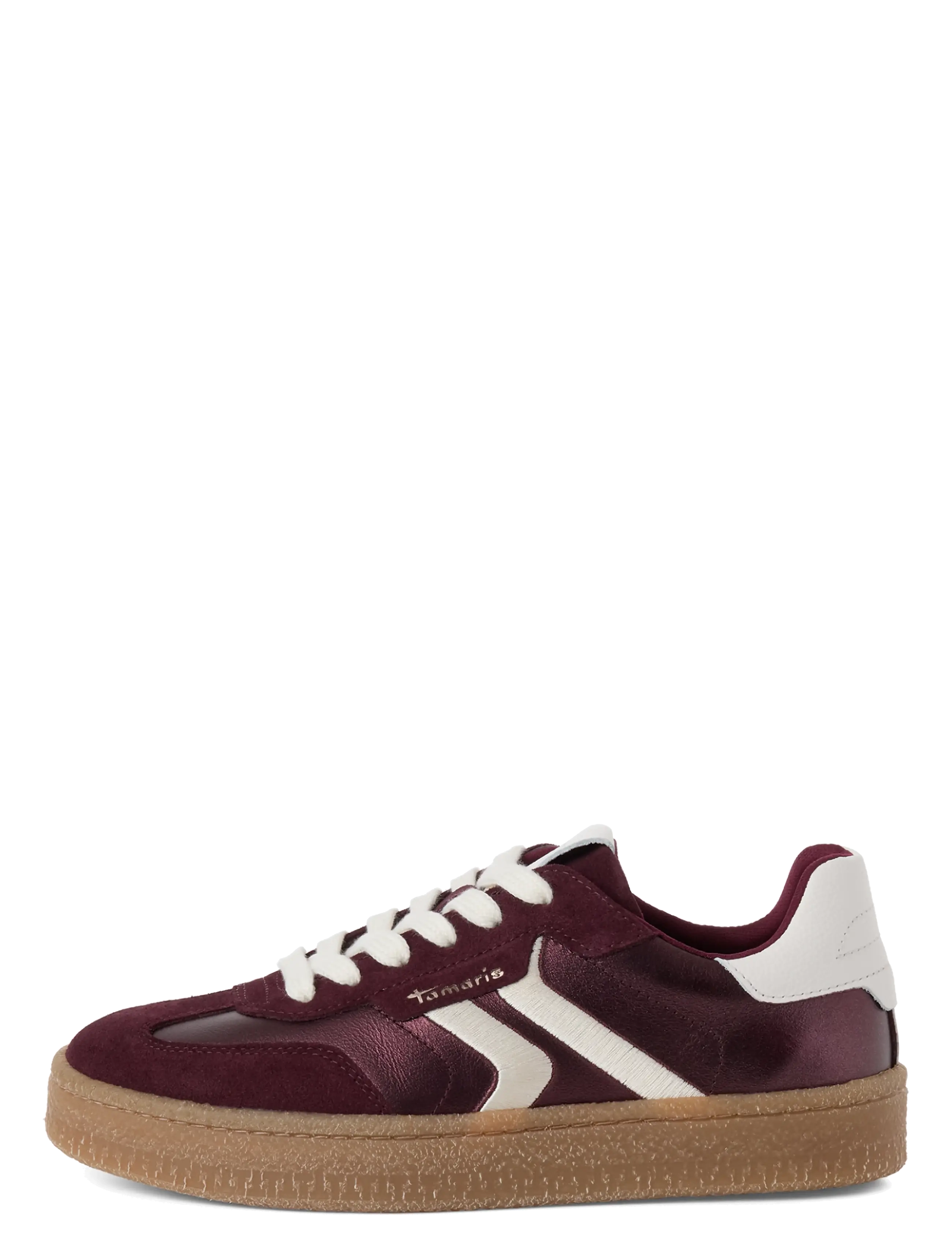 Tamaris - Women Lace-up - niedrige sneaker - bordeaux metallic - 1