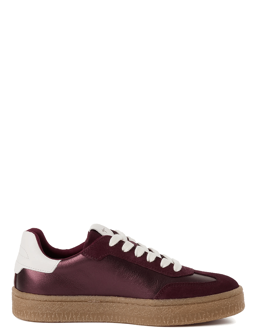 Tamaris - Women Lace-up - madala säärega tossud - bordeaux metallic - 2