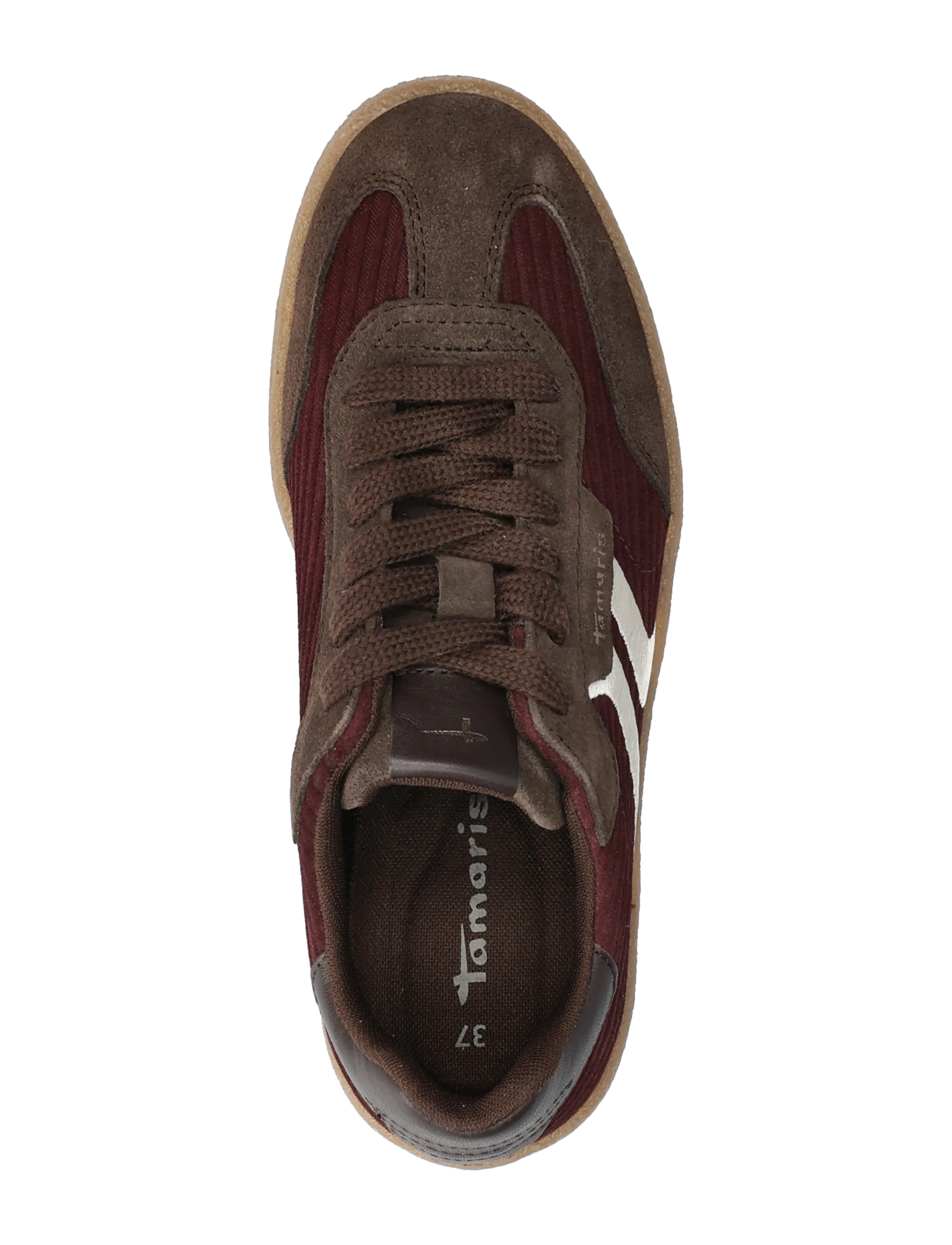 Tamaris - Women Lace-up - lave sneakers - merlot comb - 3