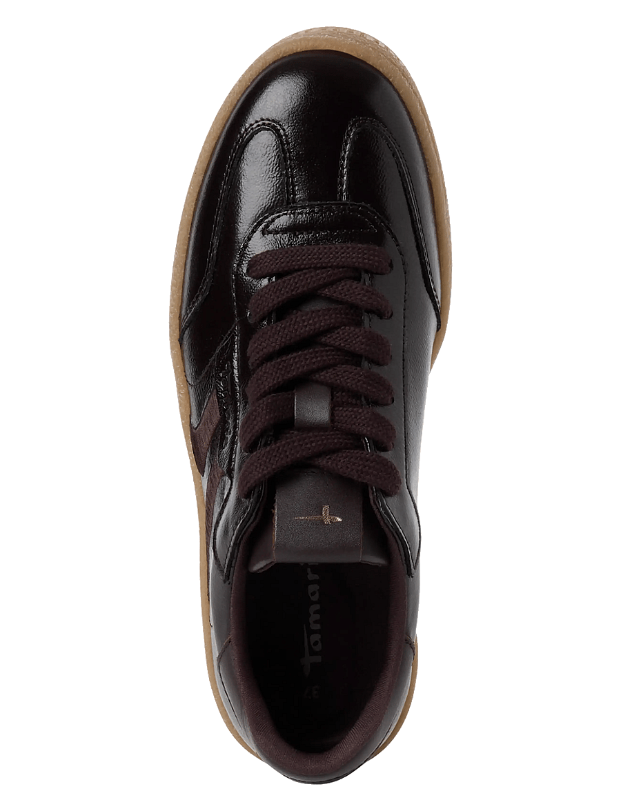Tamaris - Women Lace-up - niedrige sneaker - mocca patent - 4