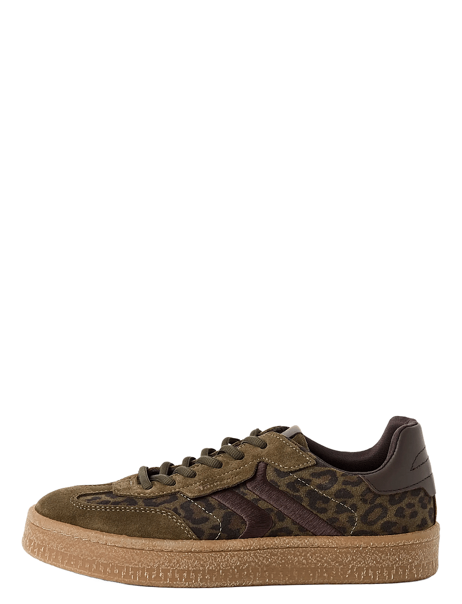 Tamaris - Women Lace-up - niedrige sneaker - olive leopard - 1