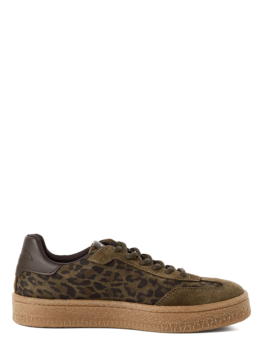 Tamaris - Women Lace-up - niedrige sneaker - olive leopard - 2