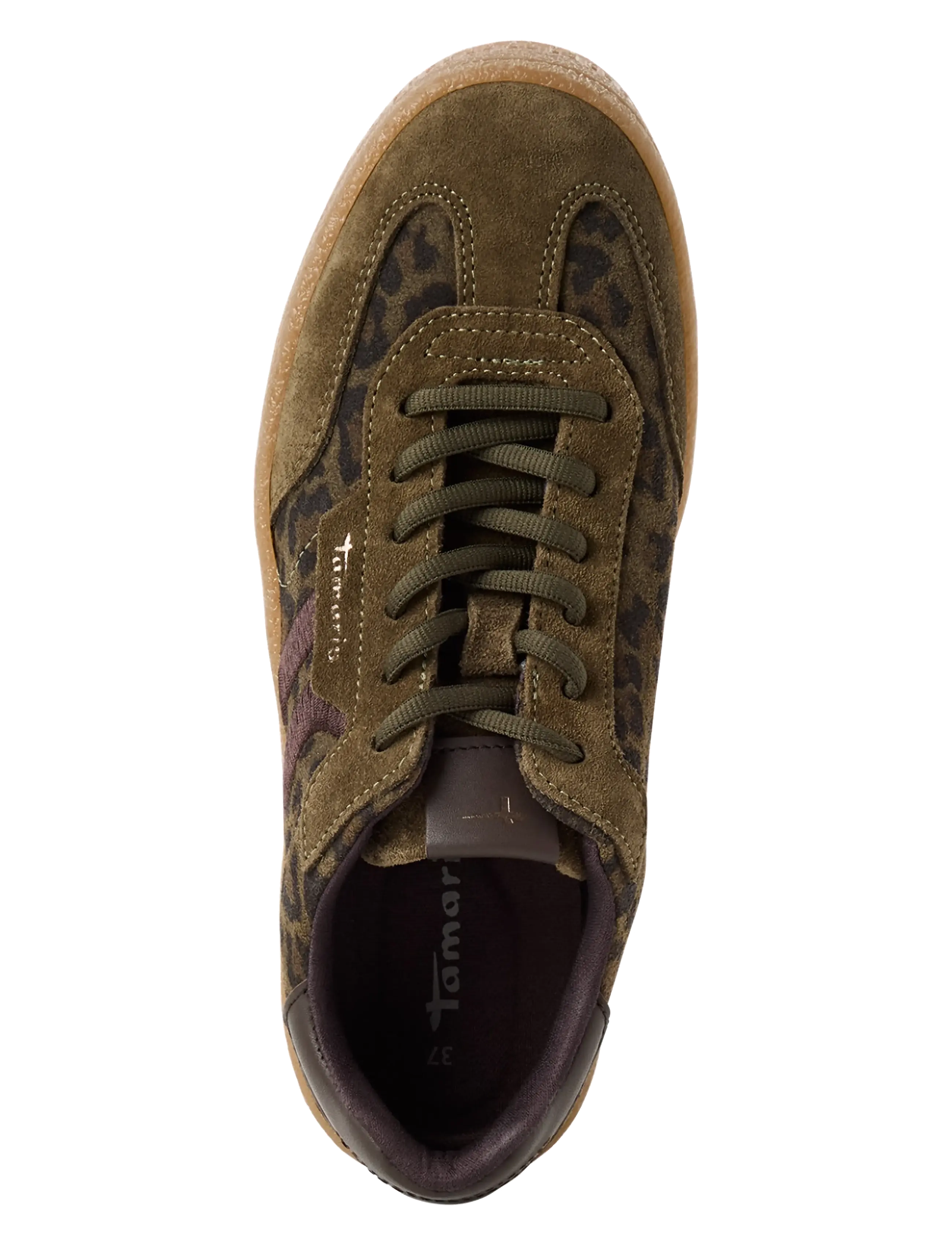 Tamaris - Women Lace-up - niedrige sneaker - olive leopard - 4