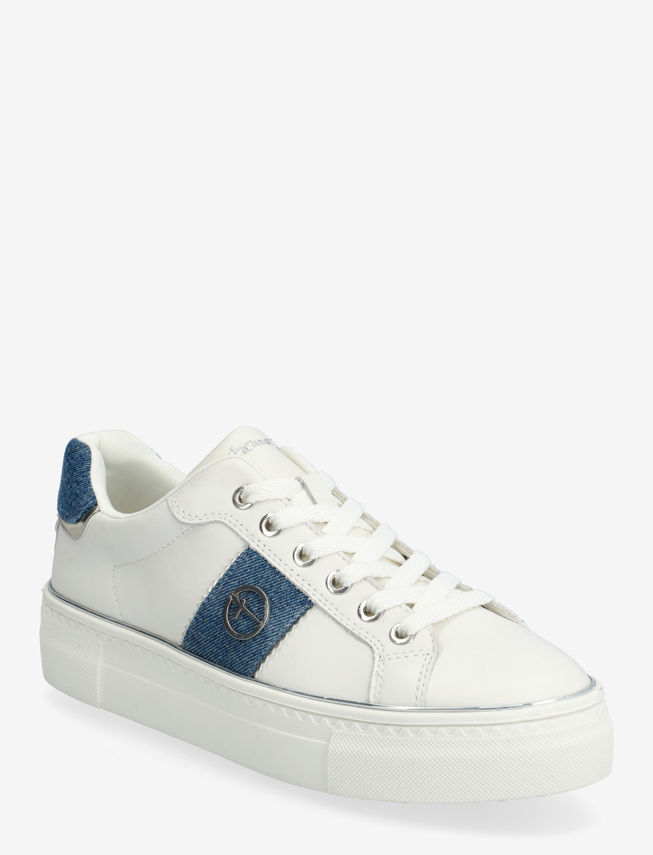 Tamaris - Women Lace-up - konfirmation - white/denim - 0