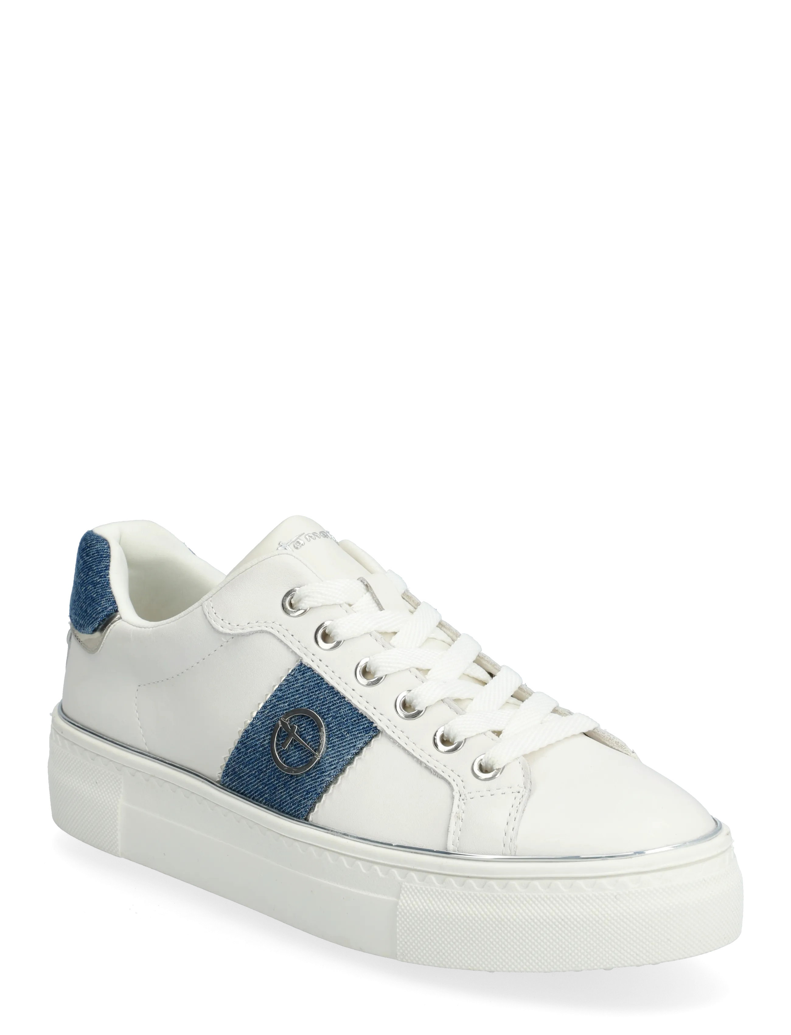 Women Lace-up - WHITE/DENIM