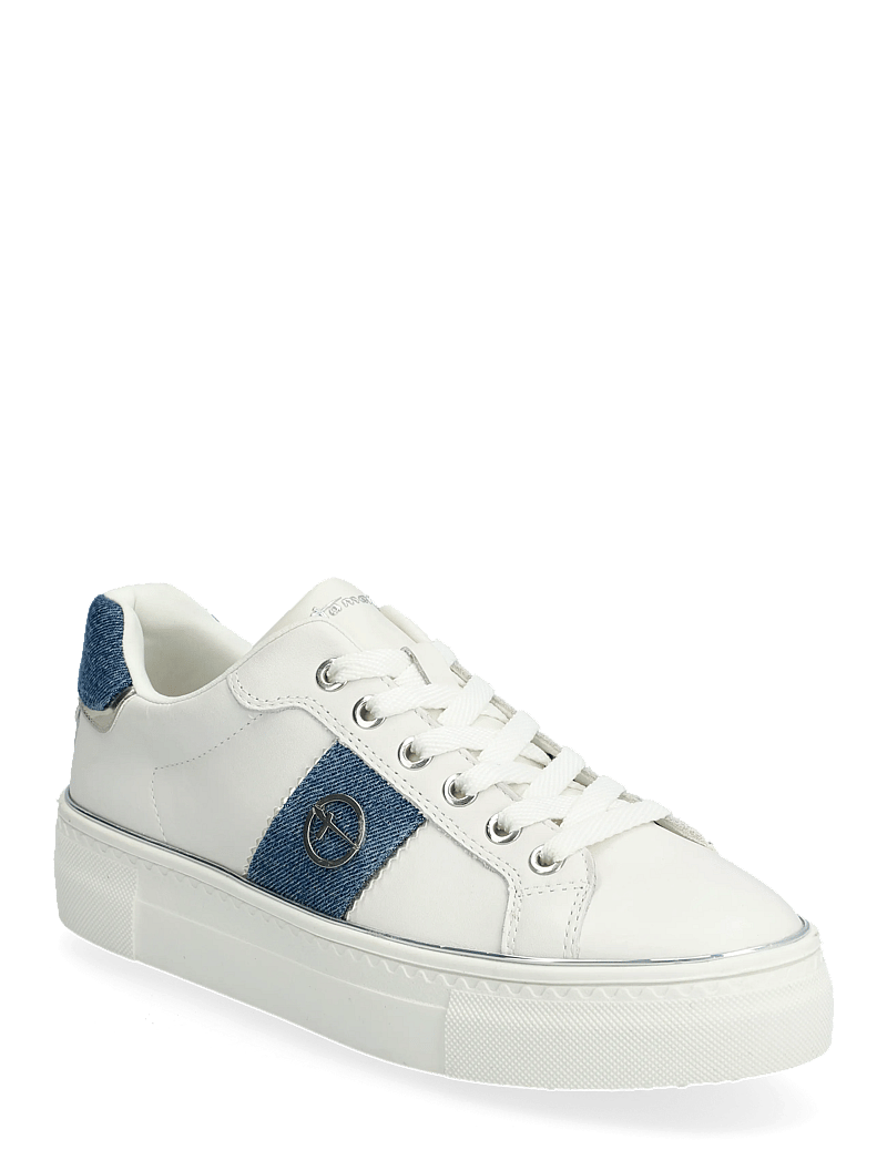 Tamaris - Women Lace-up - konfirmation - white/denim - 0