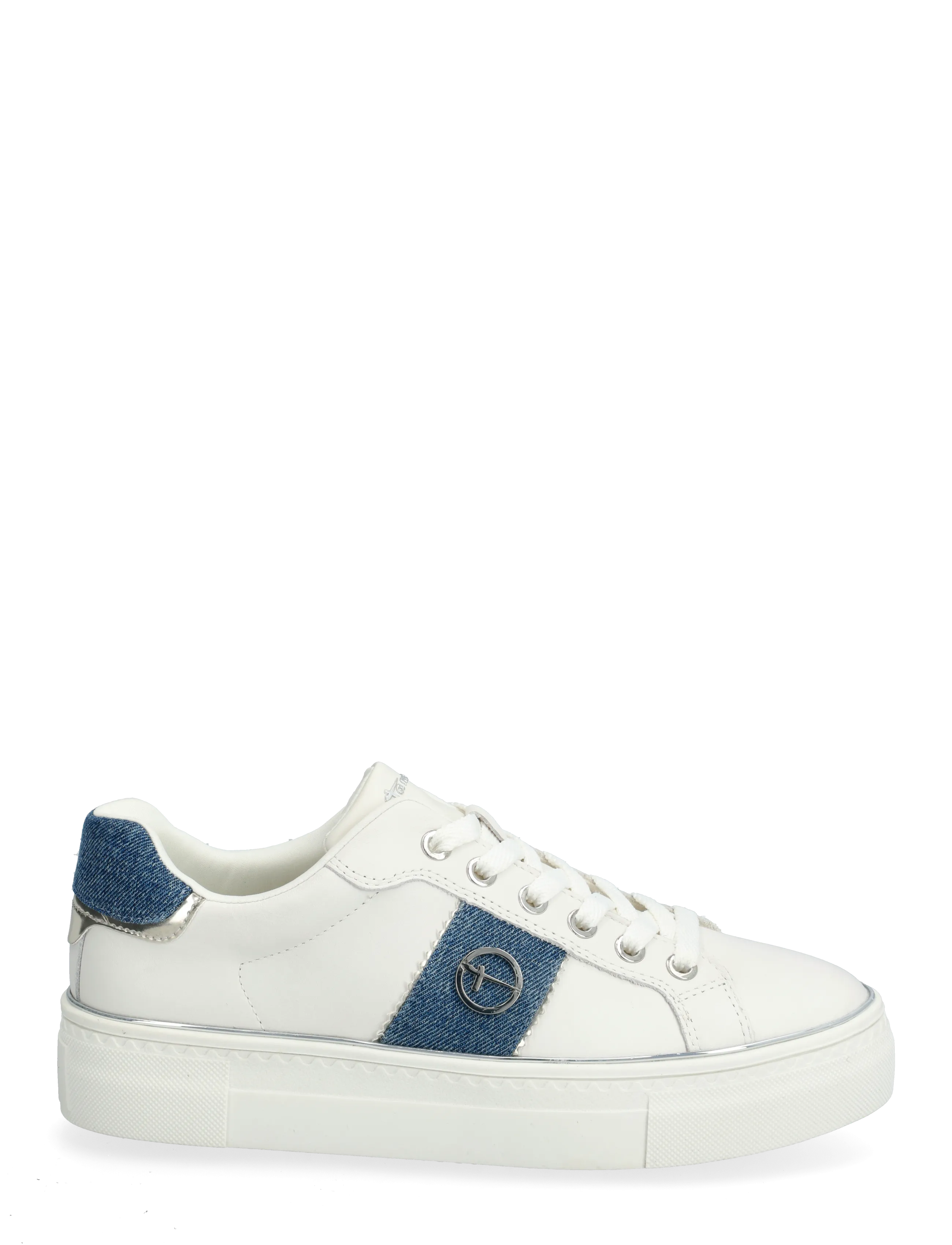 Tamaris - Women Lace-up - confirmation - white/denim - 1