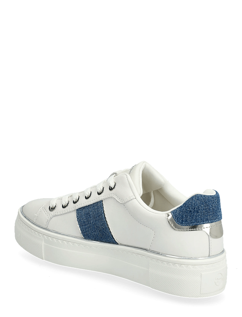 Tamaris - Women Lace-up - konfirmation - white/denim - 2