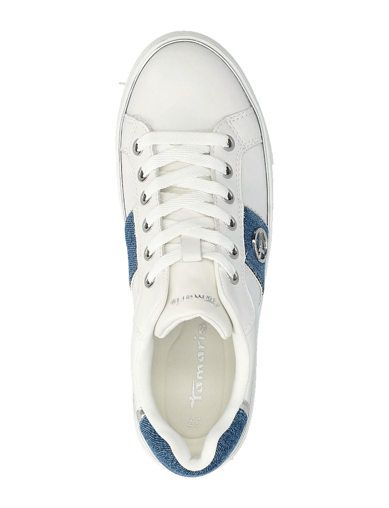 Tamaris - Women Lace-up - konfirmation - white/denim - 3