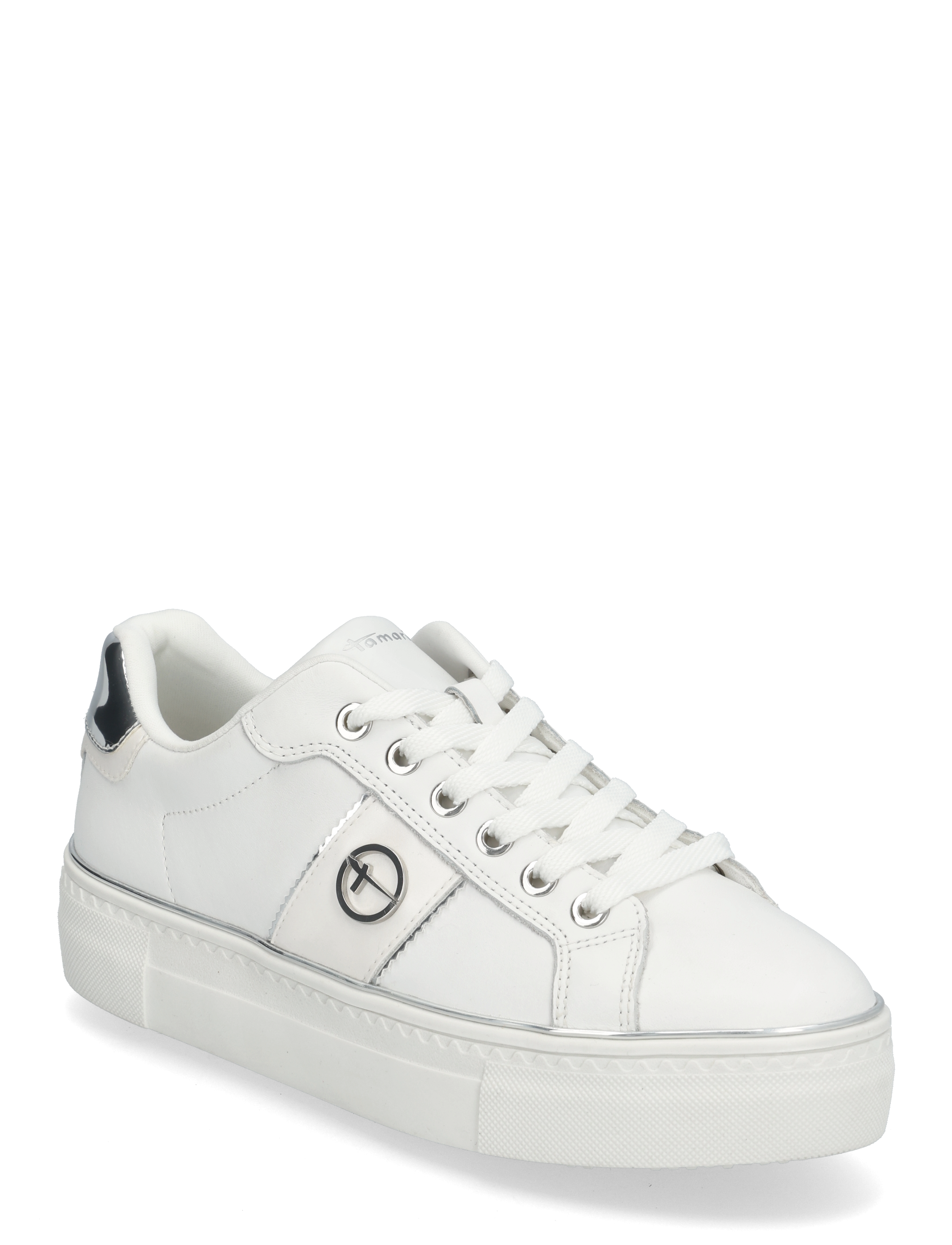 Women Lace-up - WHITE/SILVER