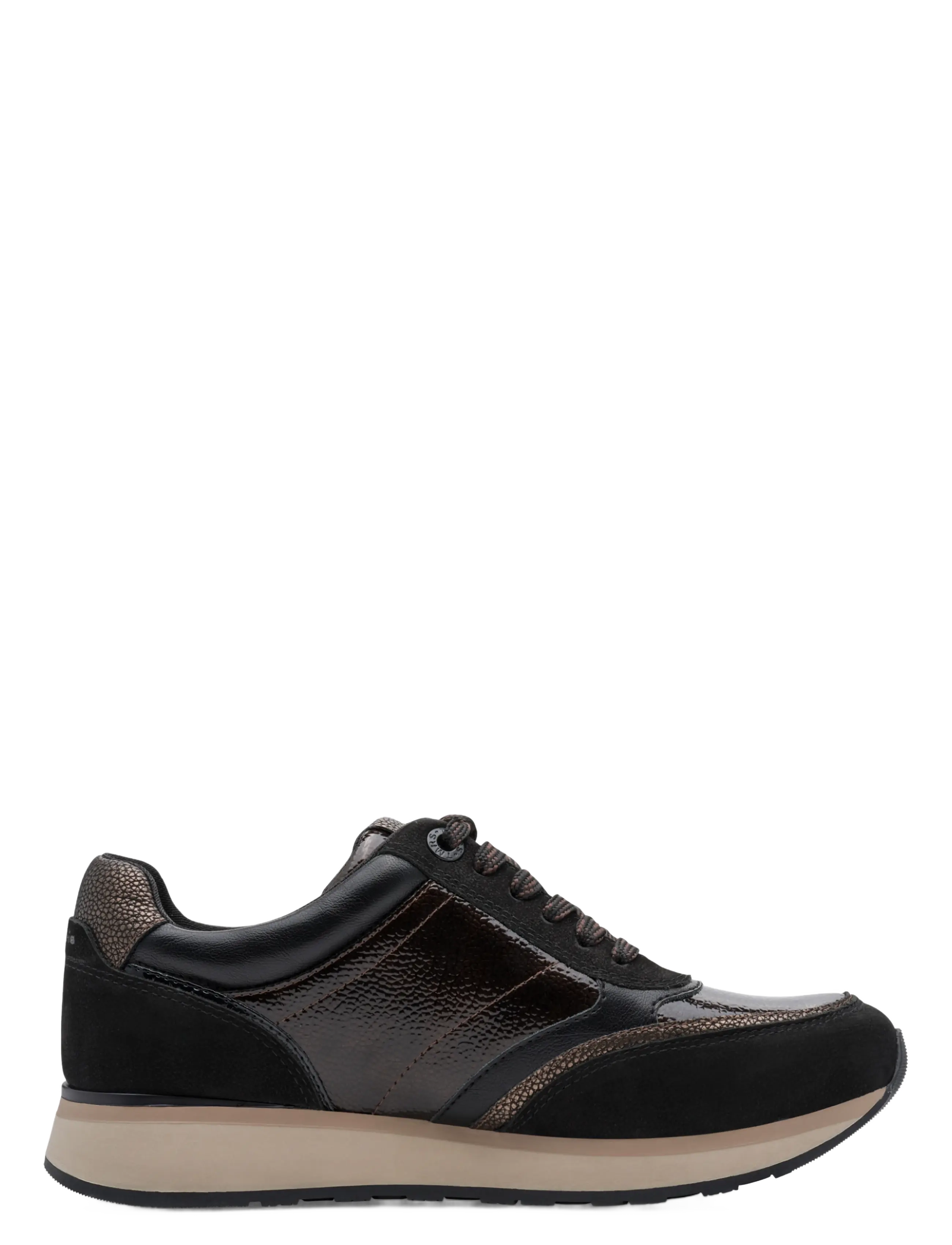 Tamaris - Women Lace-up - lágir strigaskór - black comb - 2