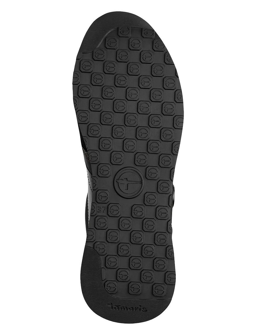 Tamaris - Women Lace-up - lave sneakers - black comb - 3