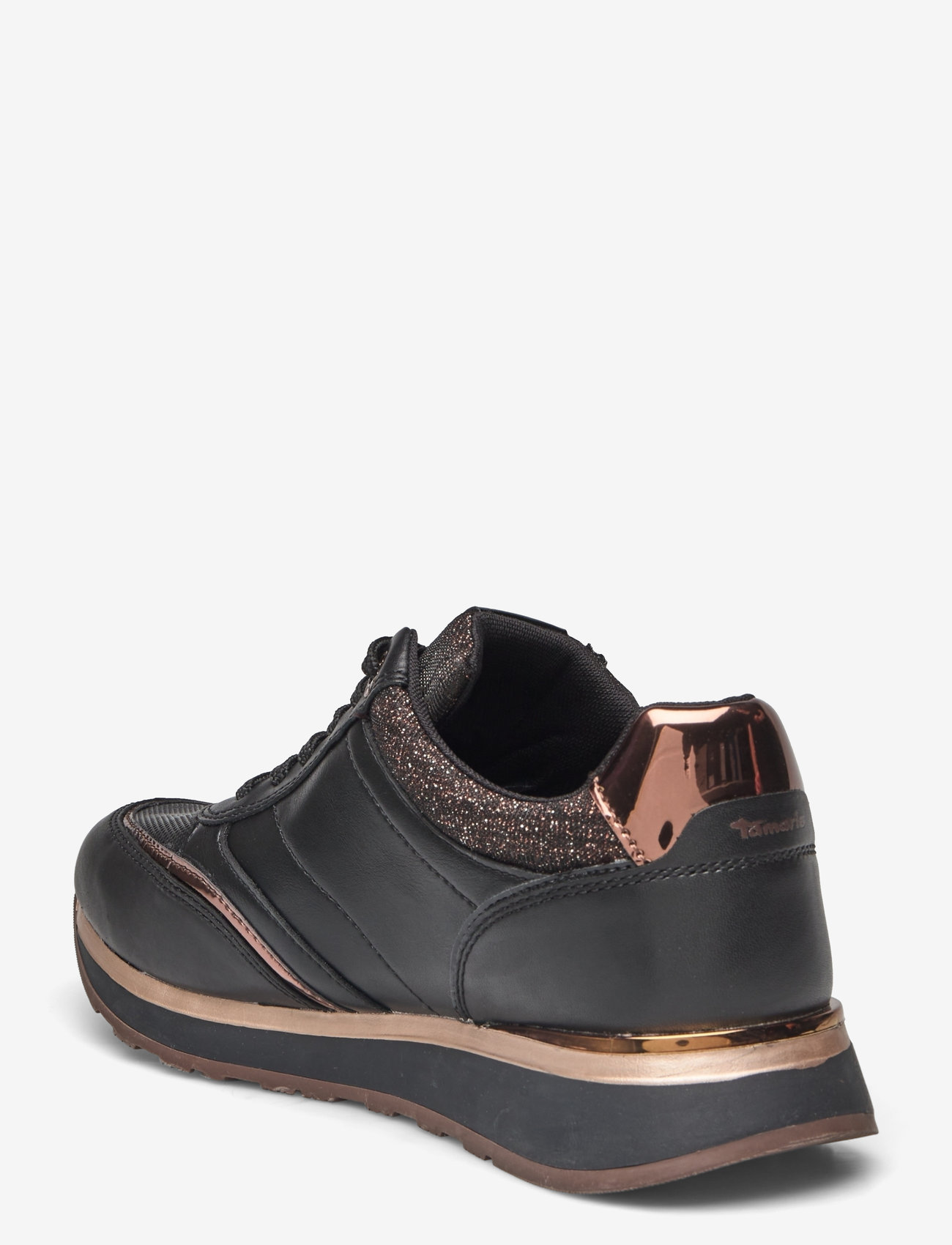 Tamaris - Women Lace-up - lave sneakers - black/copper - 2