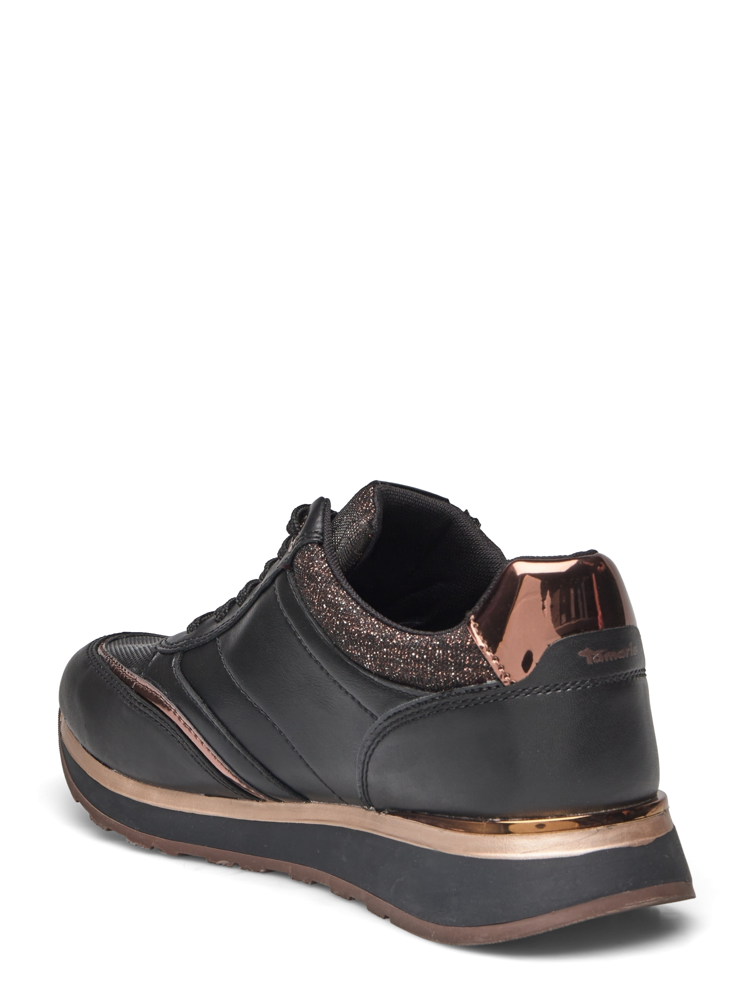 Tamaris - Women Lace-up - lave sneakers - black/copper - 2