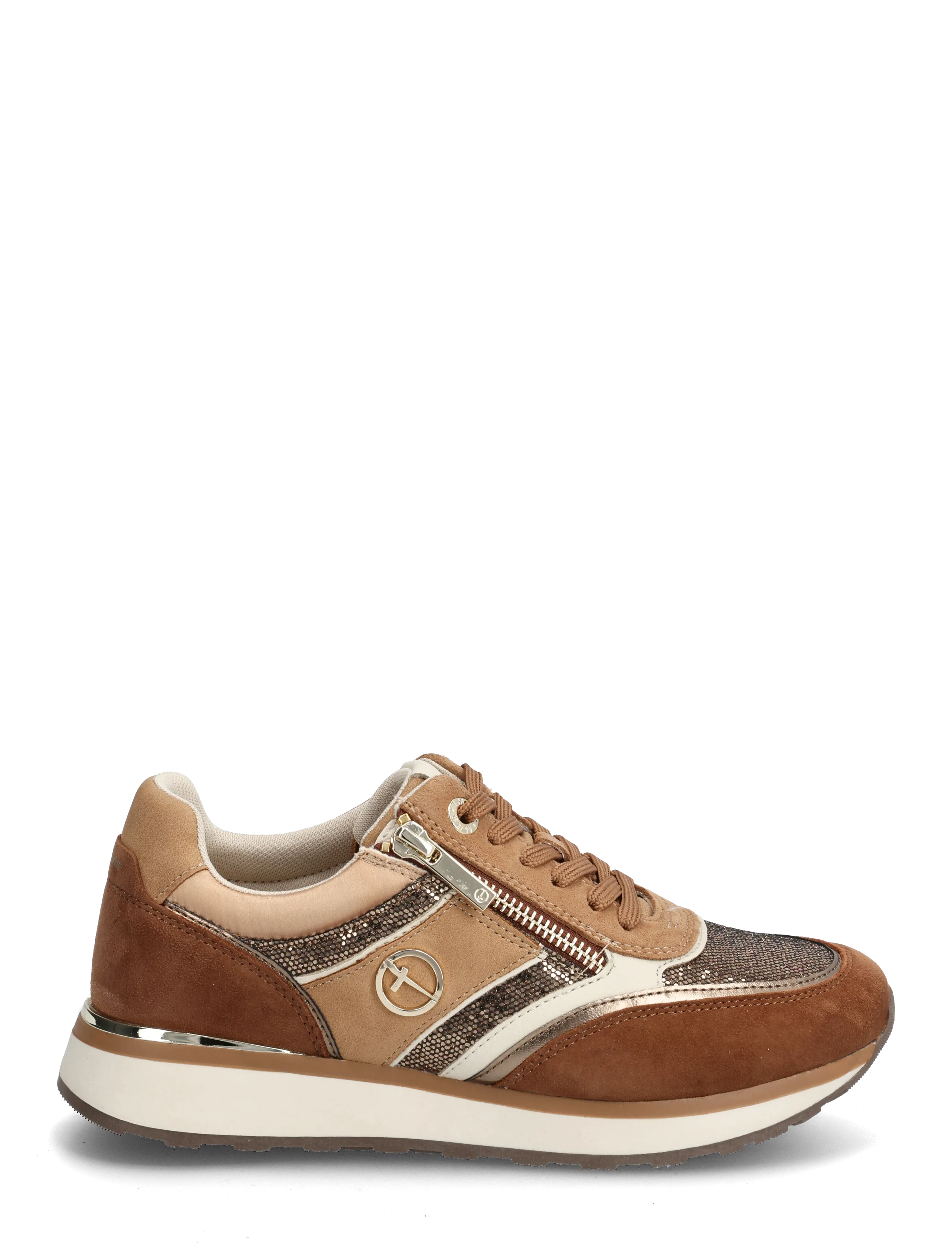 Tamaris - Women Lace-up - lave sneakers - cognac comb - 1