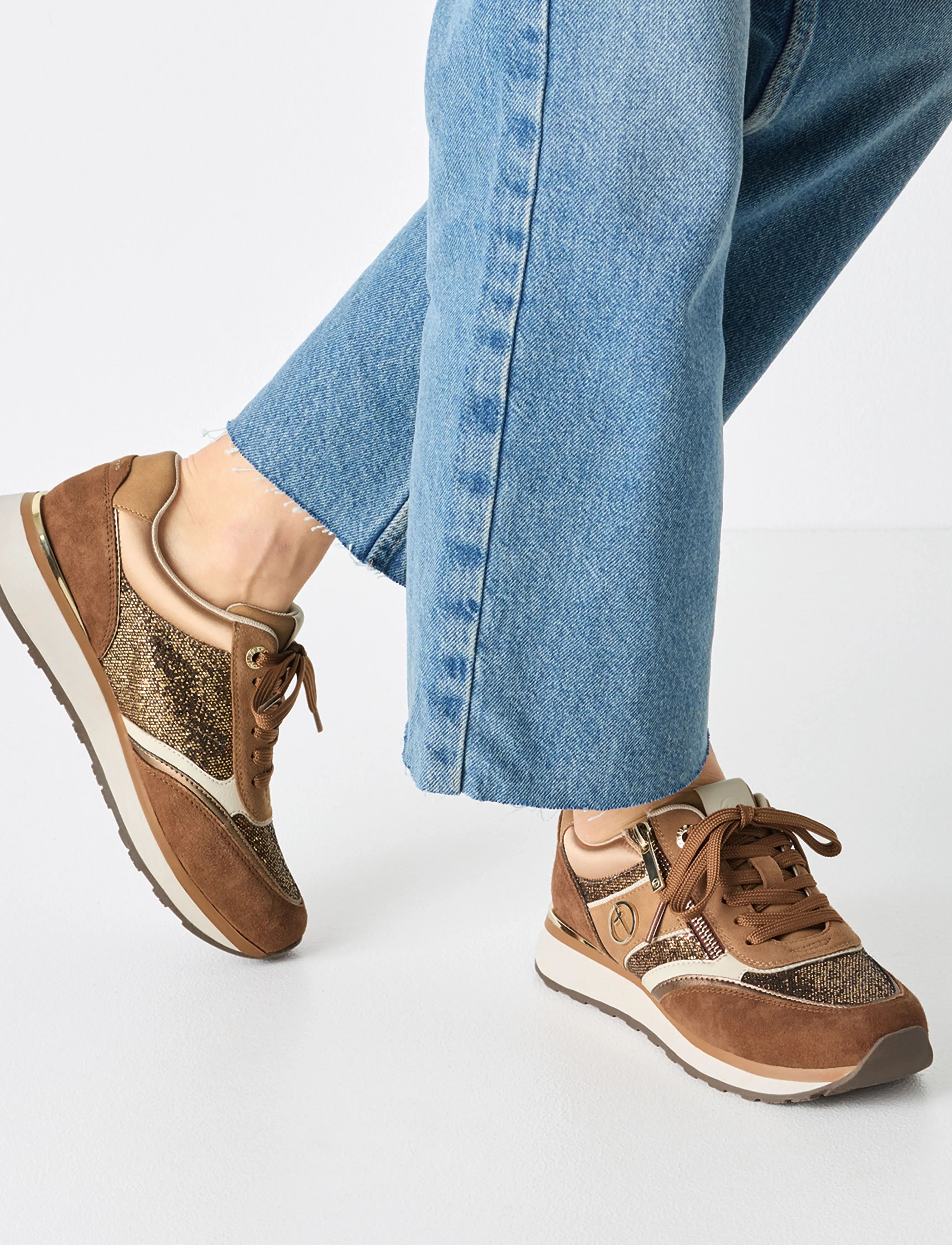 Tamaris - Women Lace-up - niedrige sneakers - cognac comb - 5