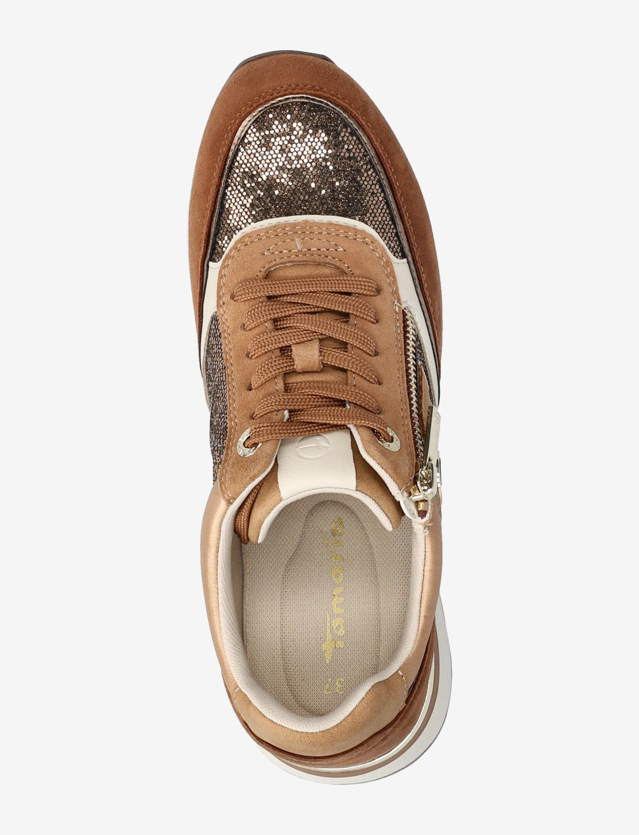 Tamaris - Women Lace-up - låga sneakers - cognac comb - 3