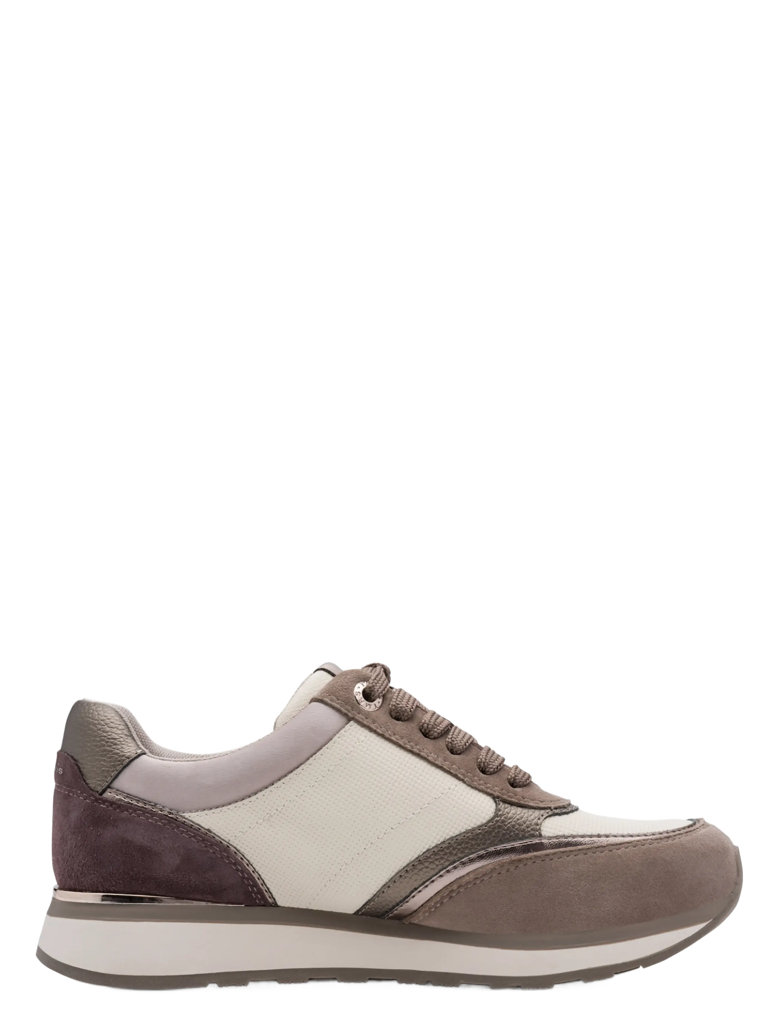Tamaris - Women Lace-up - madala säärega tossud - taupe comb - 2