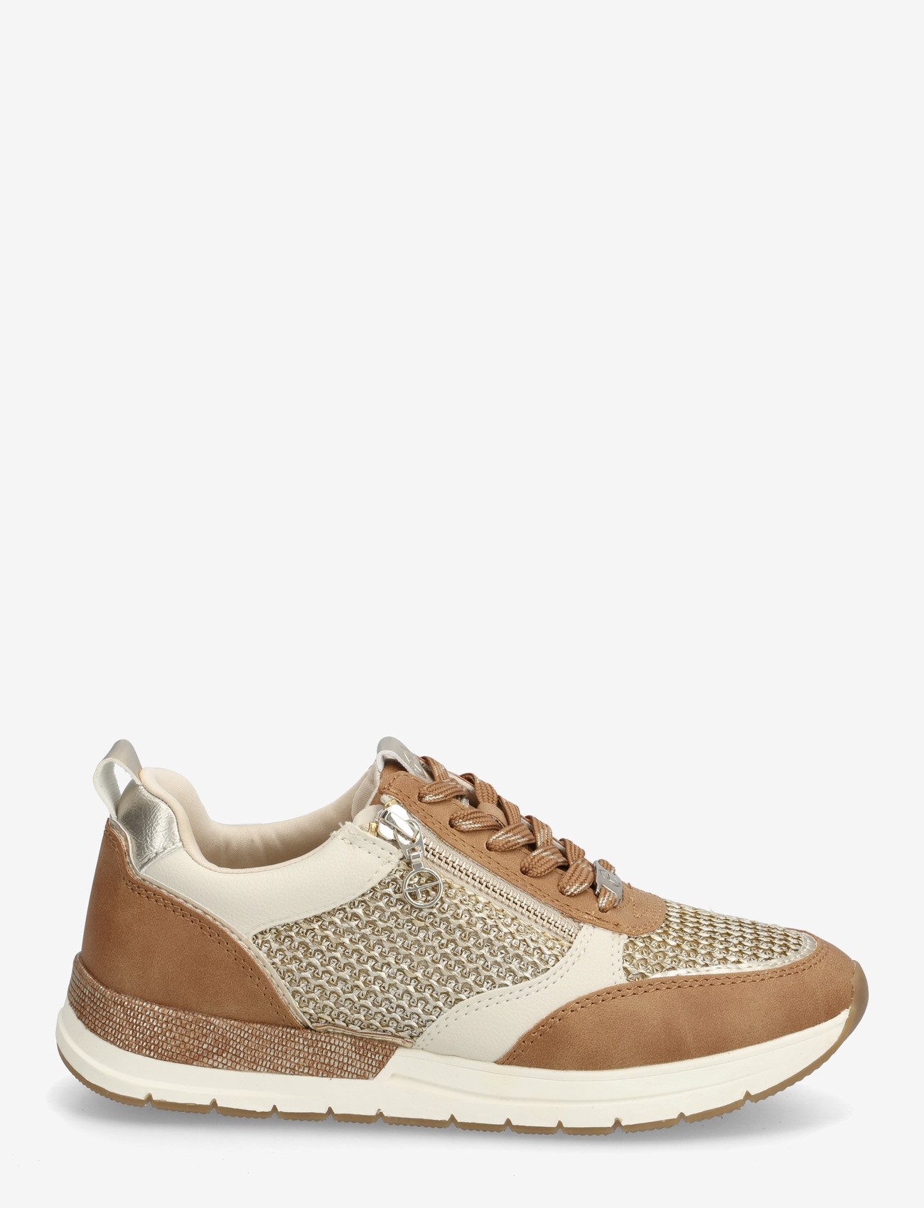 Tamaris - Women Lace-up - konfirmationstøj - cognac comb - 1