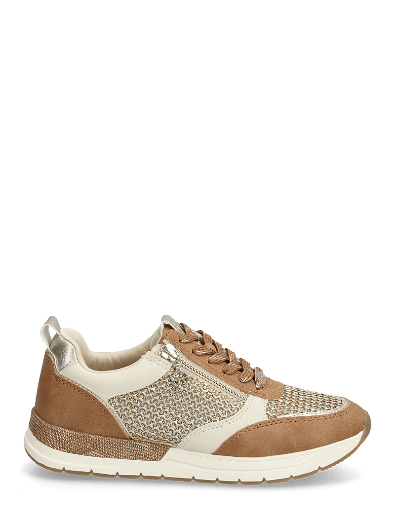 Tamaris - Women Lace-up - konfirmationstøj - cognac comb - 1