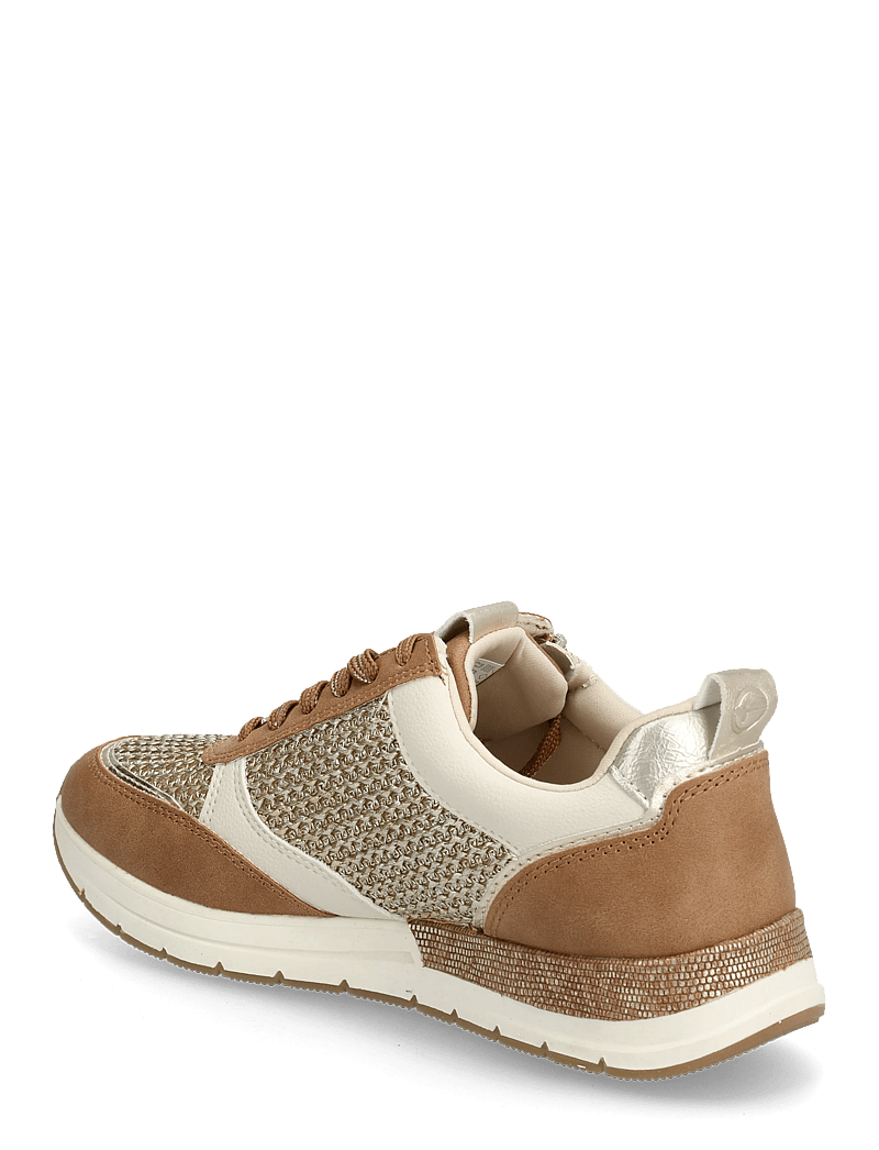 Tamaris - Women Lace-up - konfirmationstøj - cognac comb - 2
