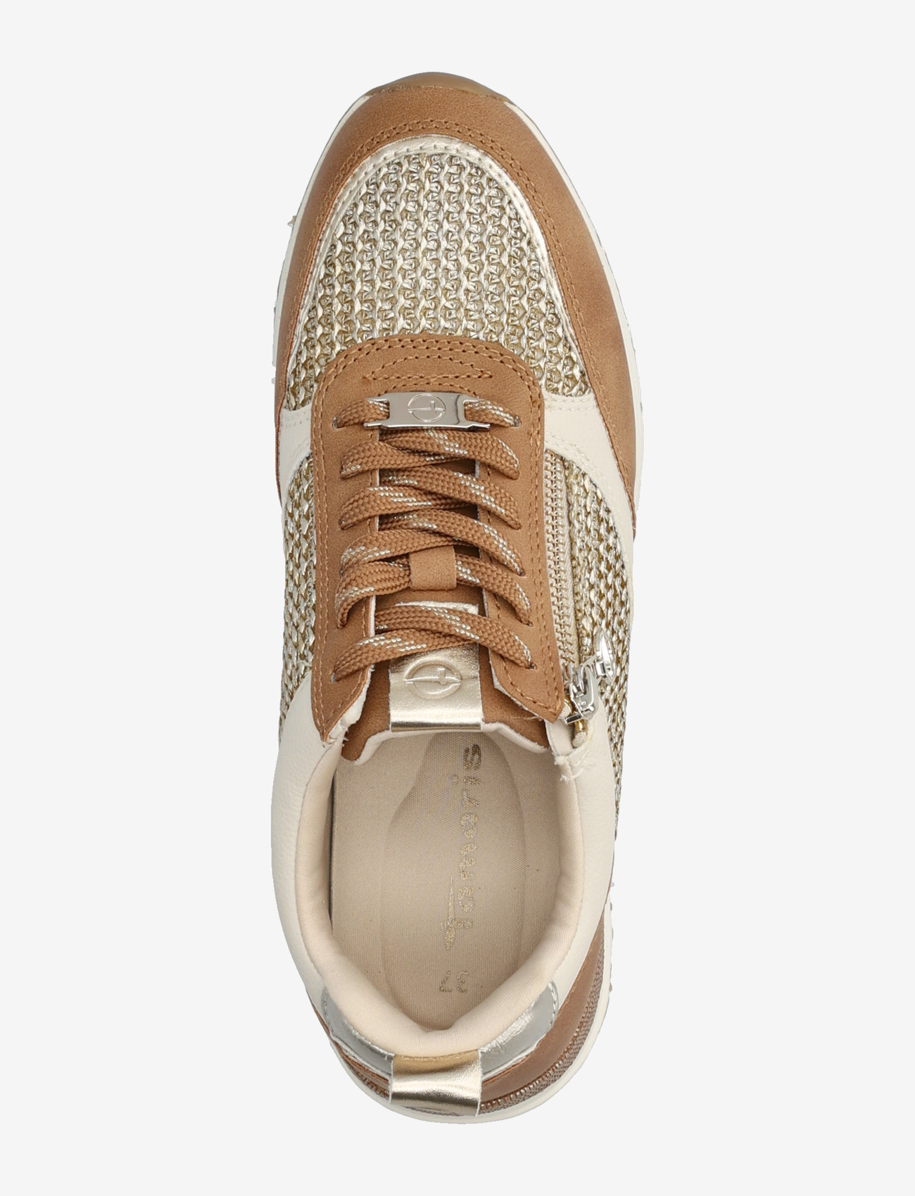 Tamaris - Women Lace-up - konfirmationstøj - cognac comb - 3