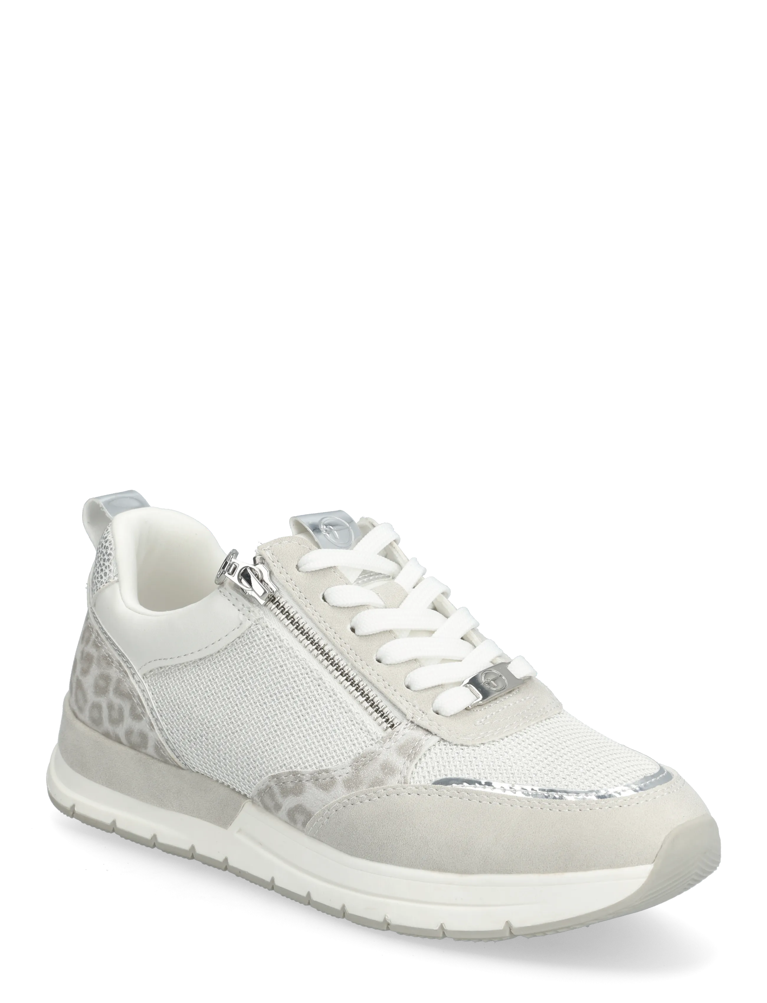 Tamaris Women Lace-up - Skor - SILVER COMB / white