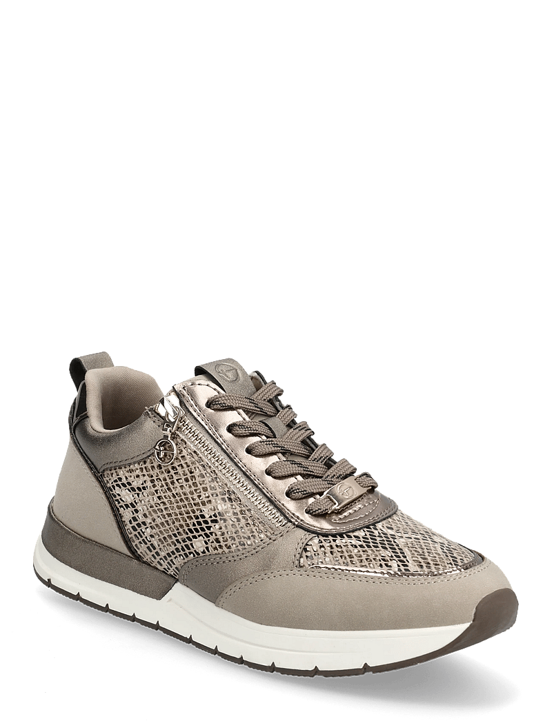 Tamaris - Women Lace-up - sneakers med lavt skaft - taupe/snake - 0